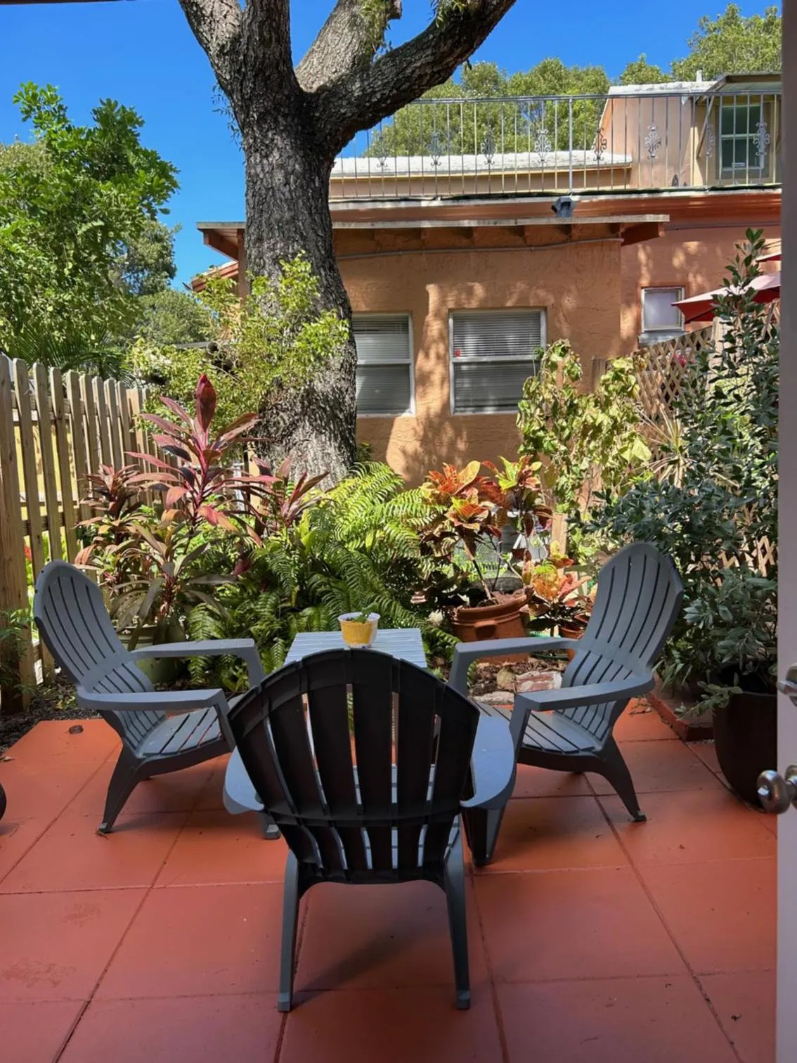 Patio in Mermaid's Cottage