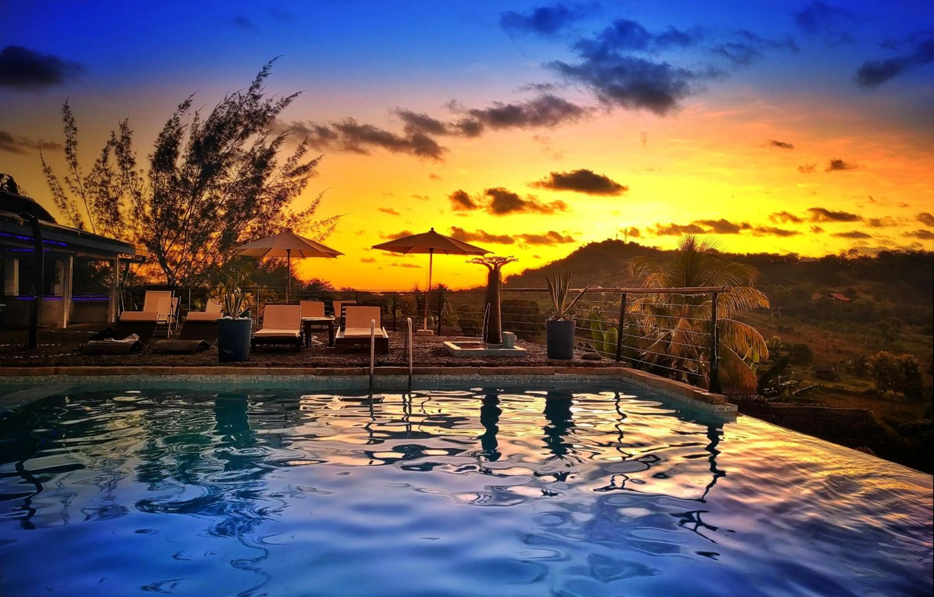 Pool view in Le Grand Bleu