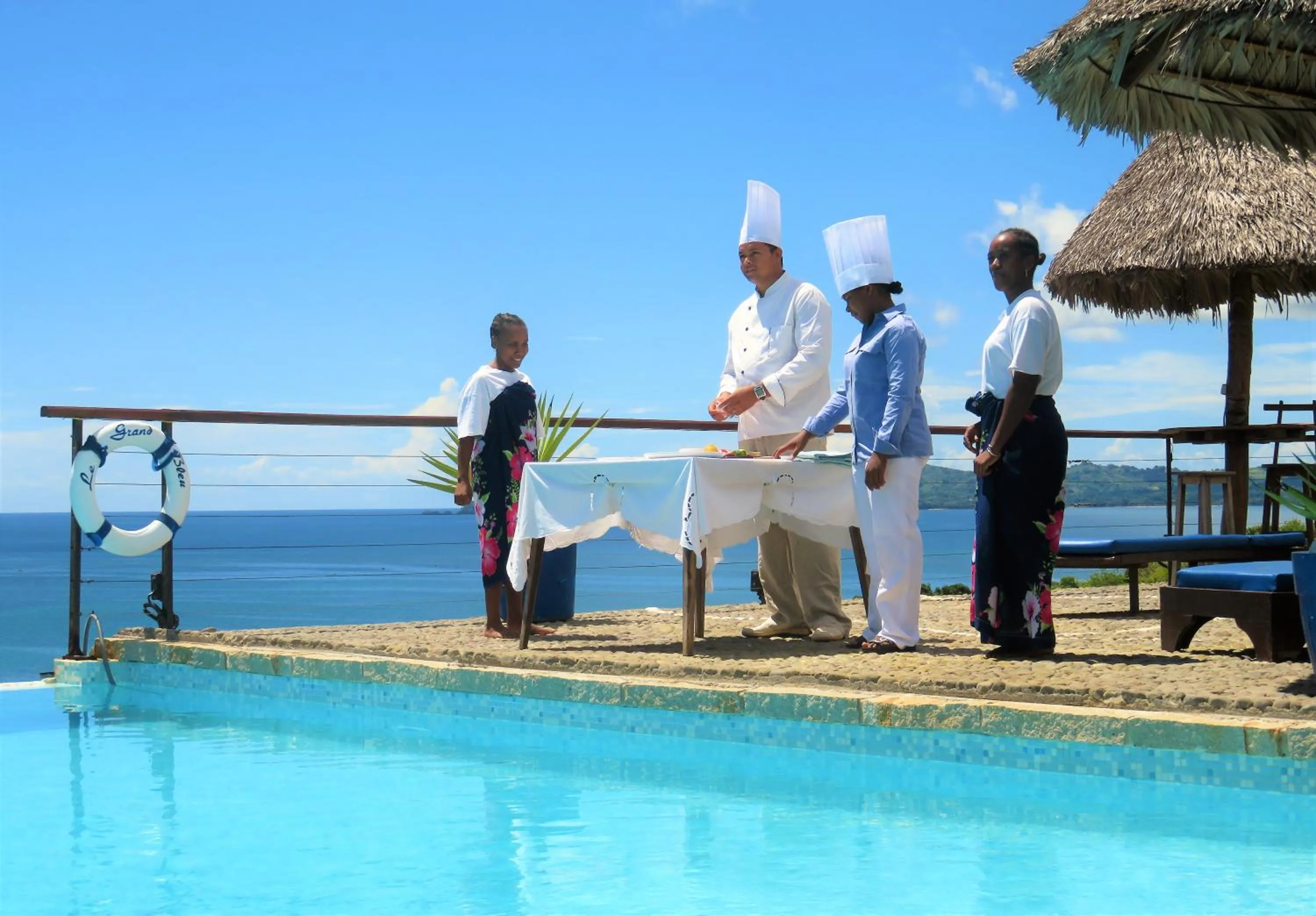 Lunch in Le Grand Bleu