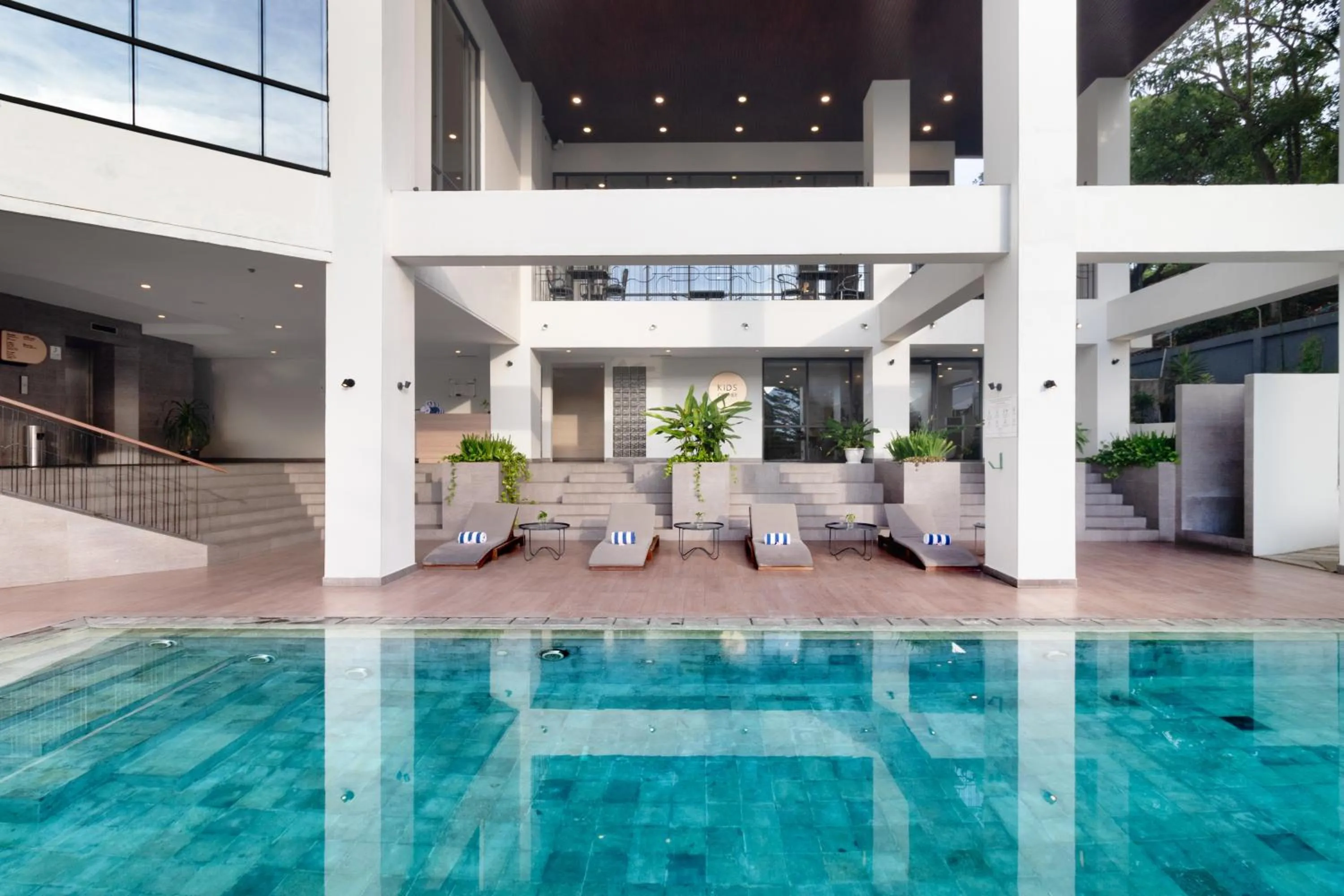 Pool view in Luwansa Hotel and Convention Center Manado