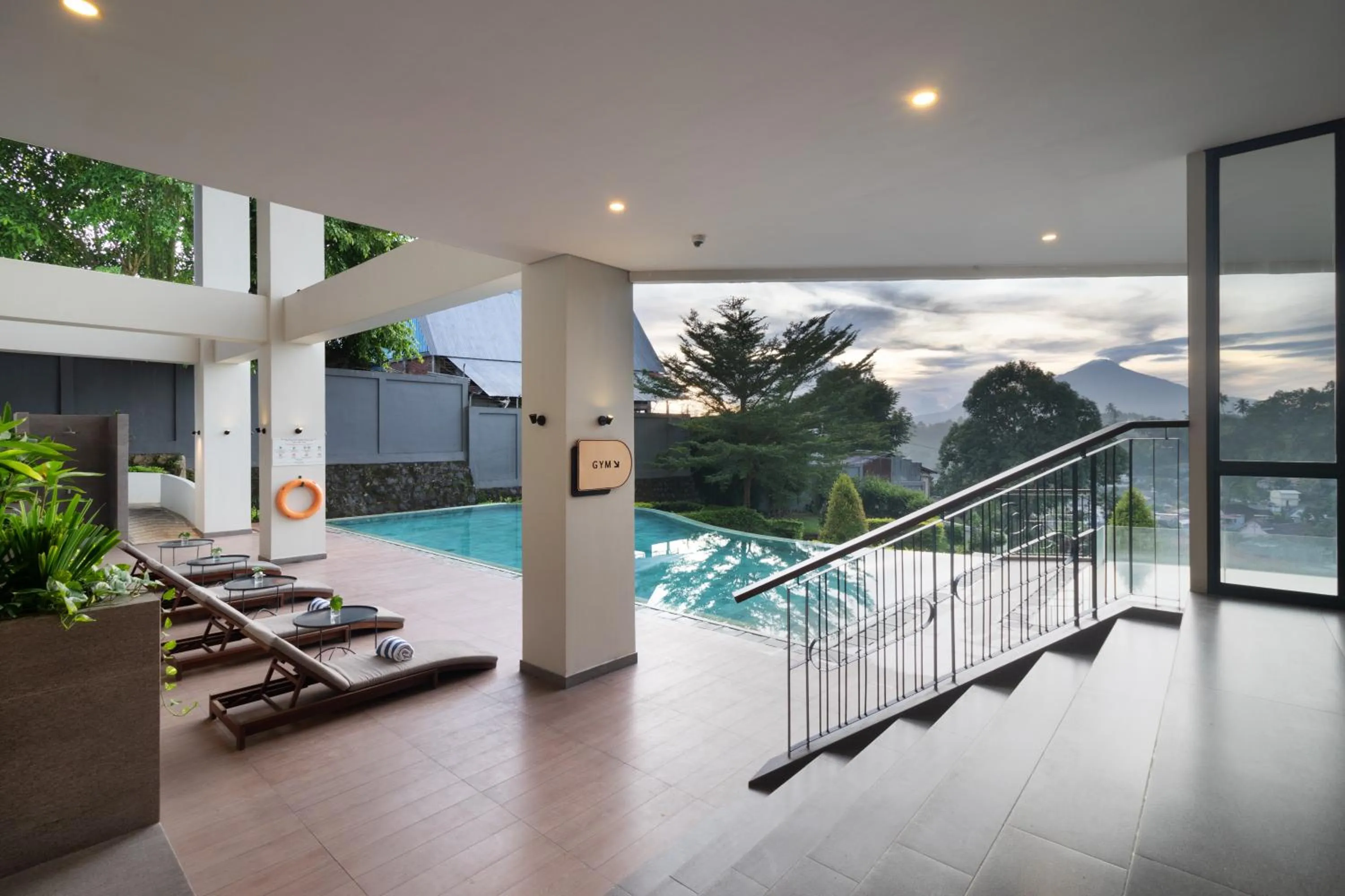 Pool view in Luwansa Hotel and Convention Center Manado