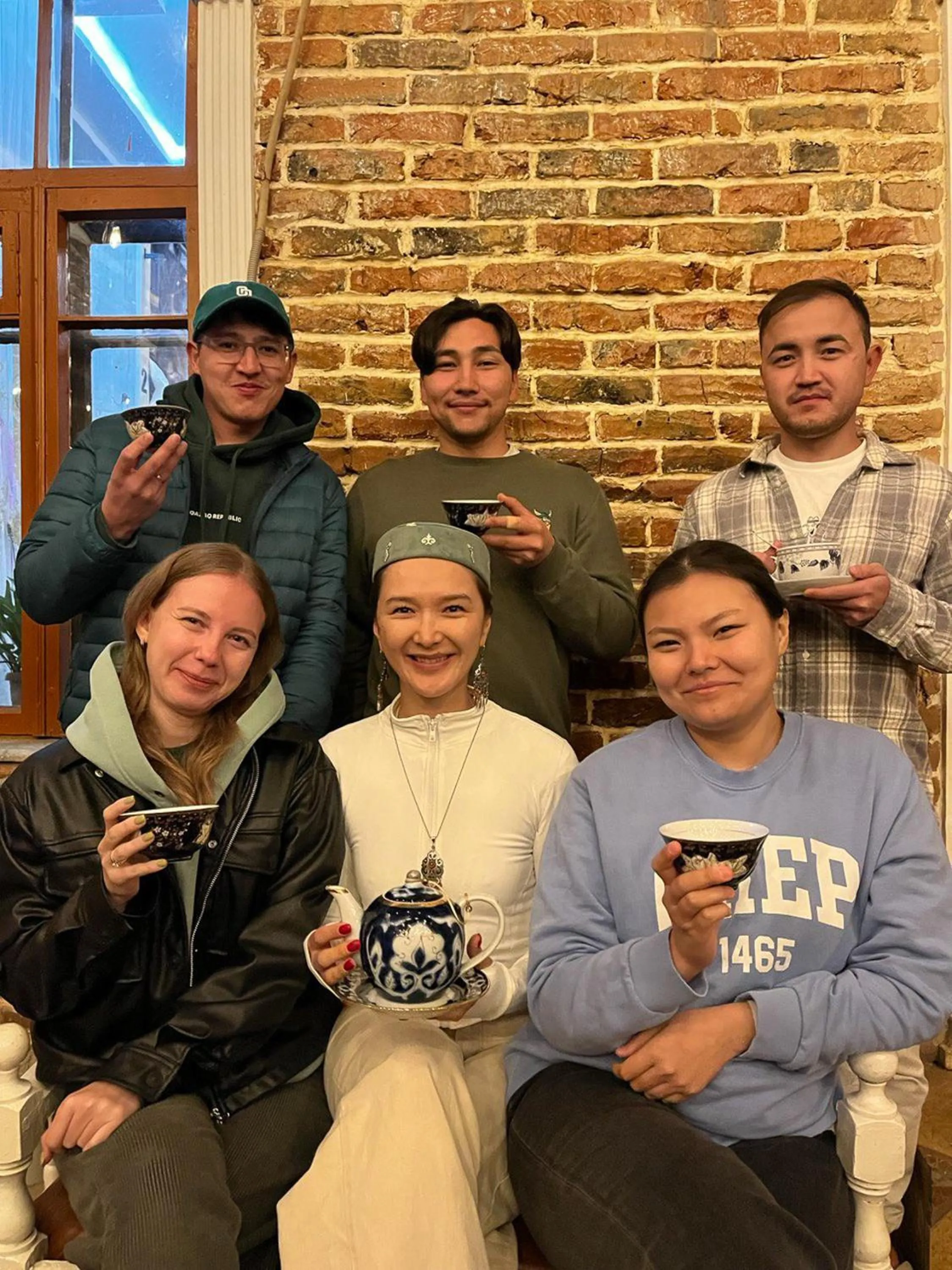 Inner courtyard view in Old Radio hostel