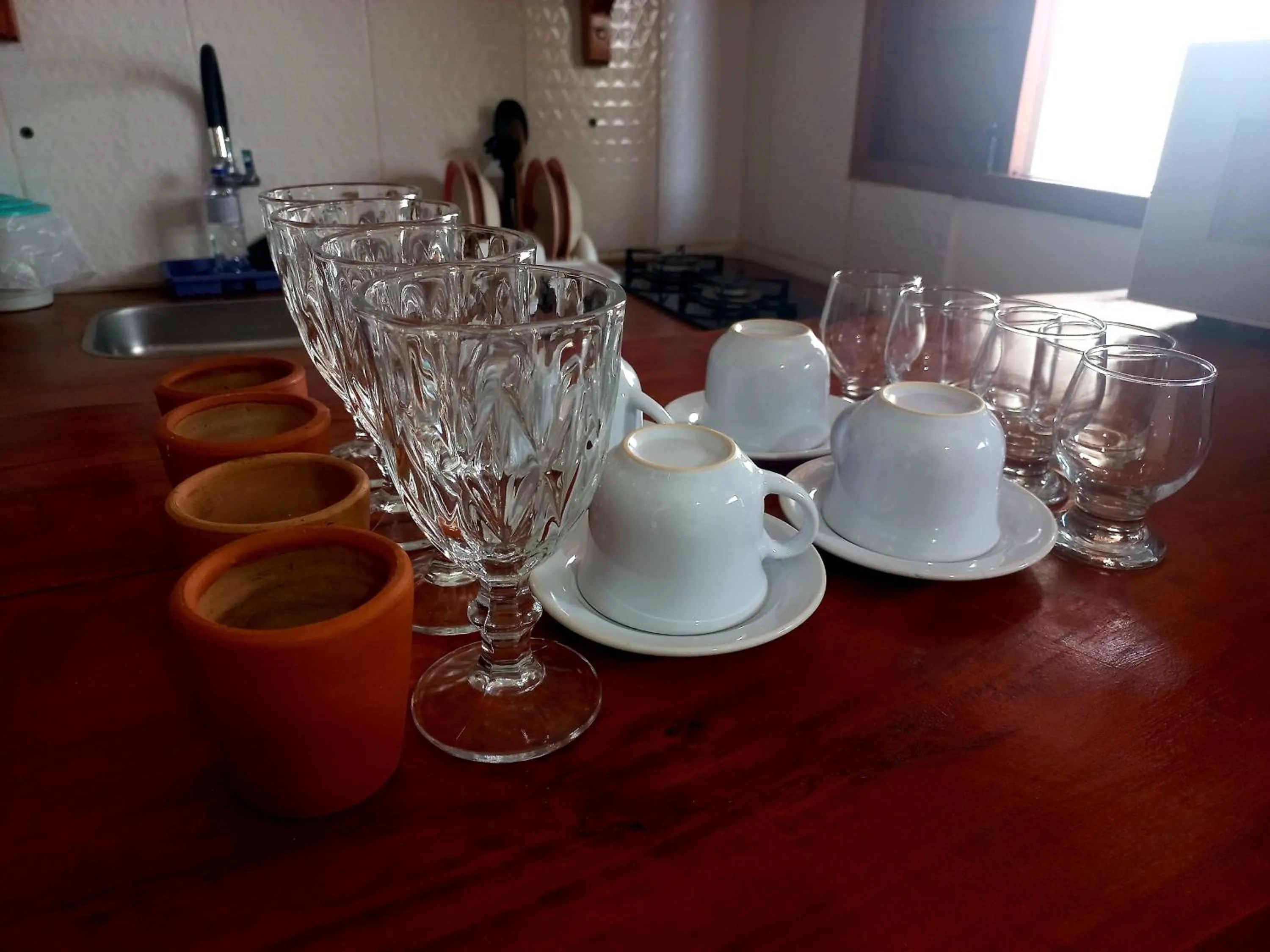 Dining area in Chalé Palhano Beach