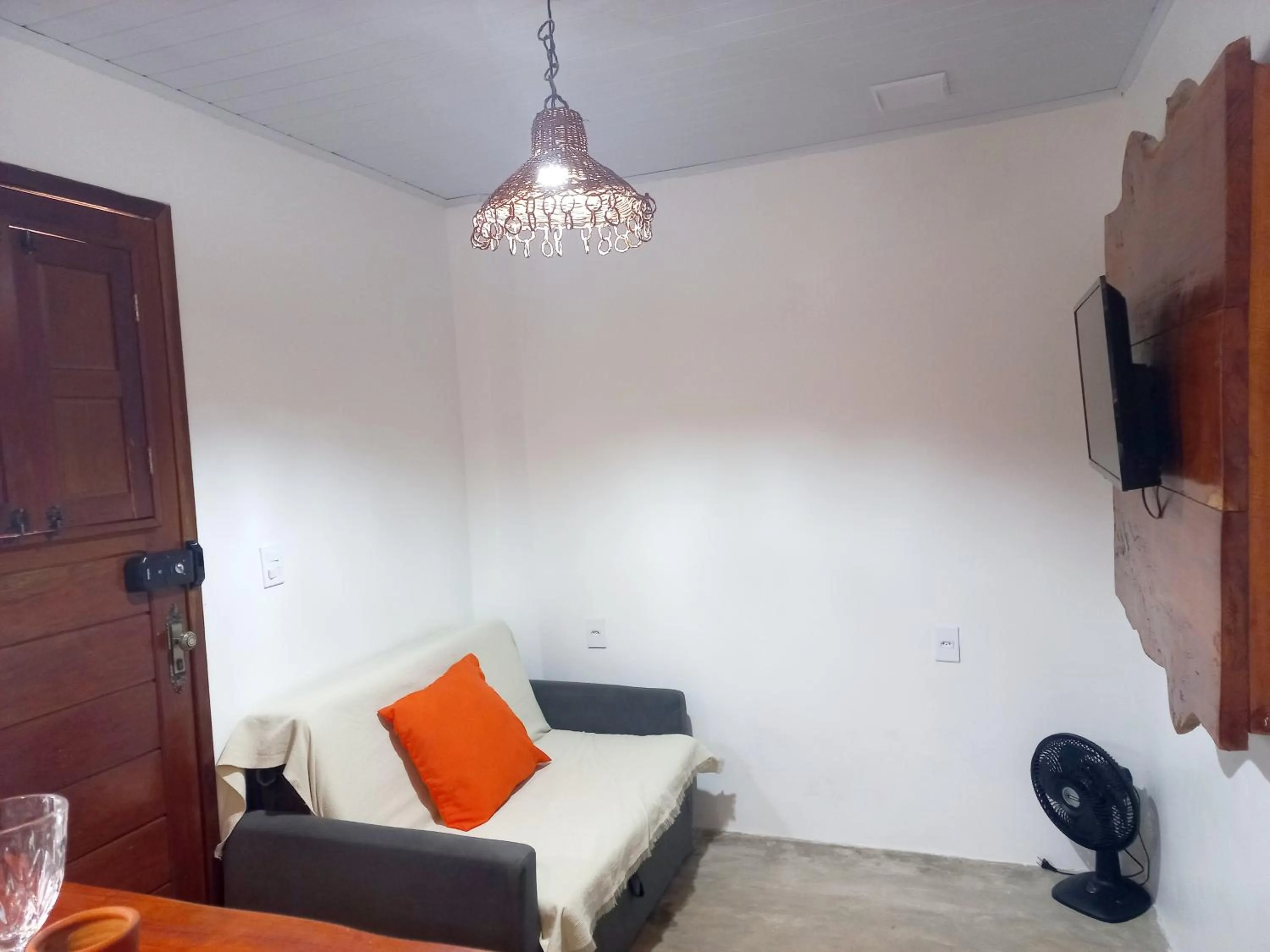 Living room in Chalé Palhano Beach