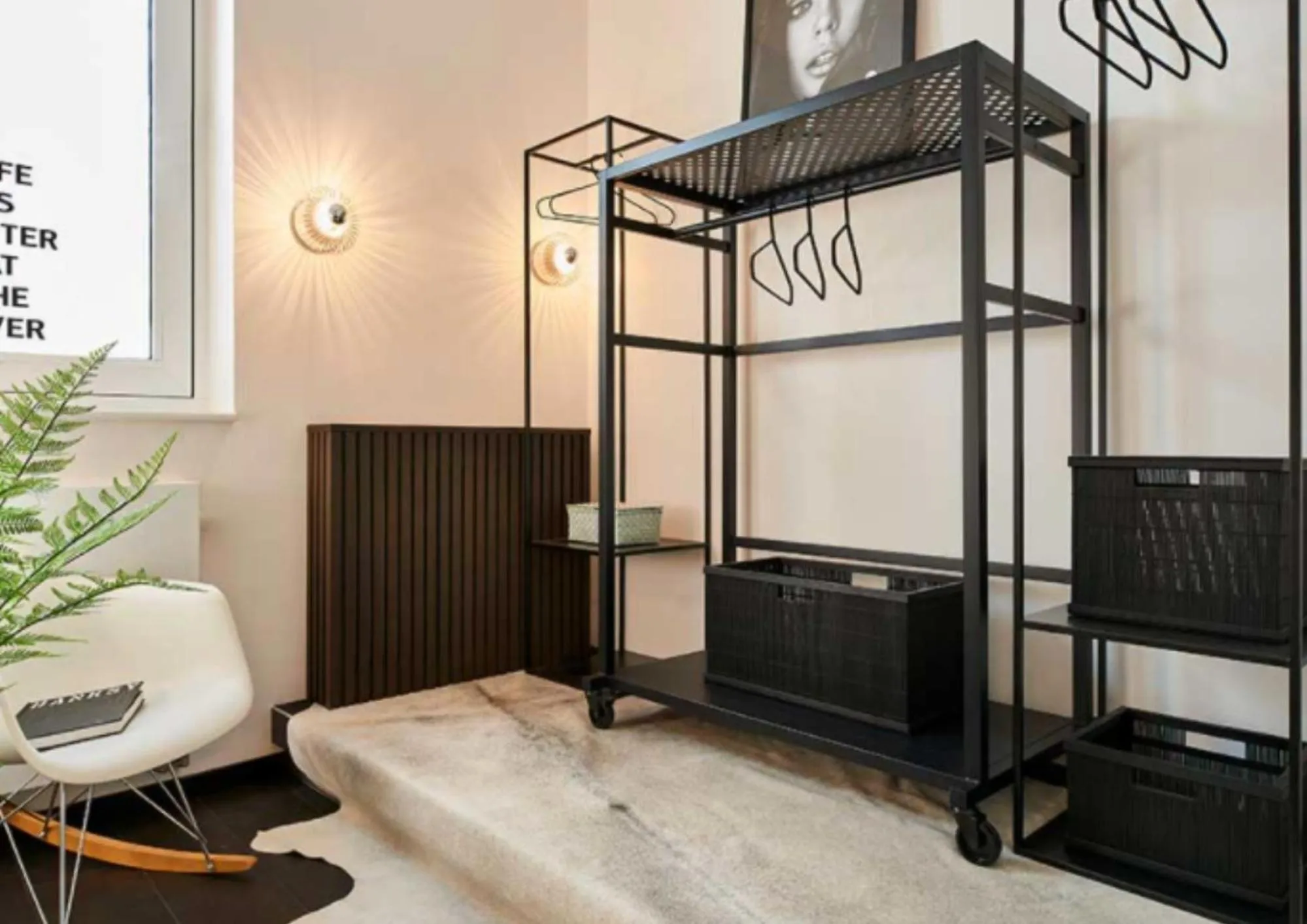 wardrobe, Bed in Nena Hotel Bremen