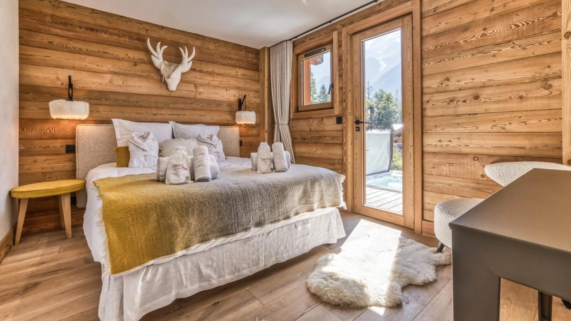 Bed in Chalet Hupa