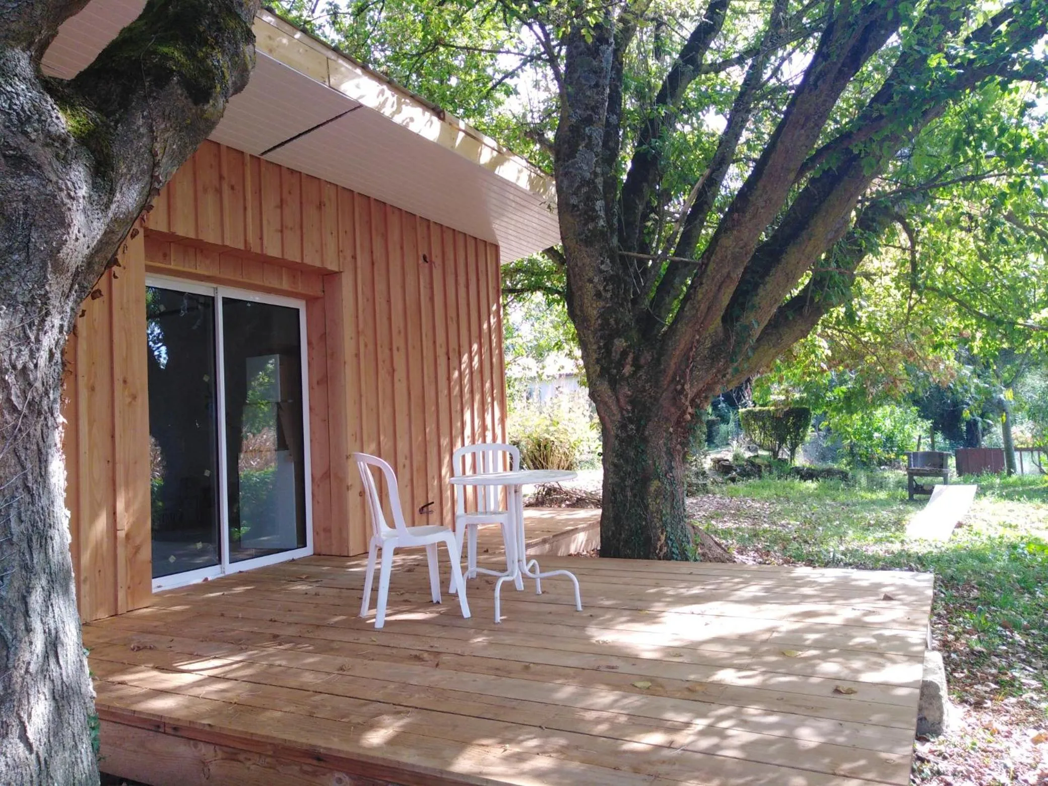 Balcony/Terrace in Le chalet du Bord de l'eau