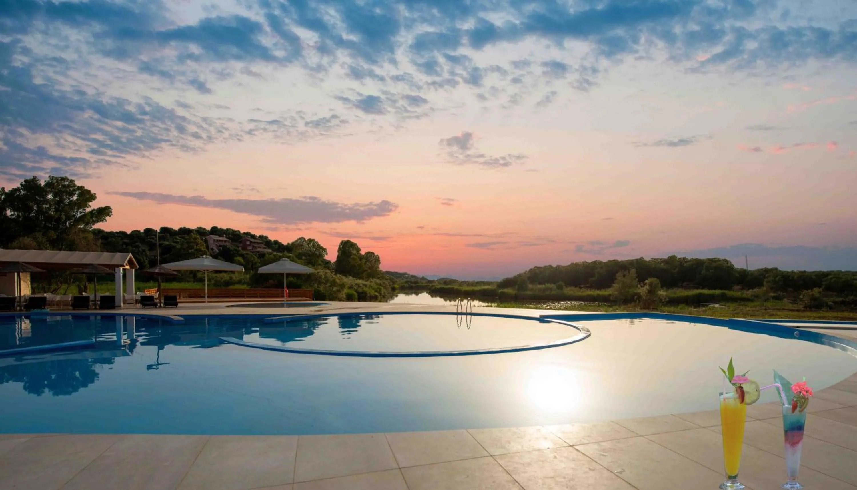 Sunset in LAGUNA HOLIDAY RESORT