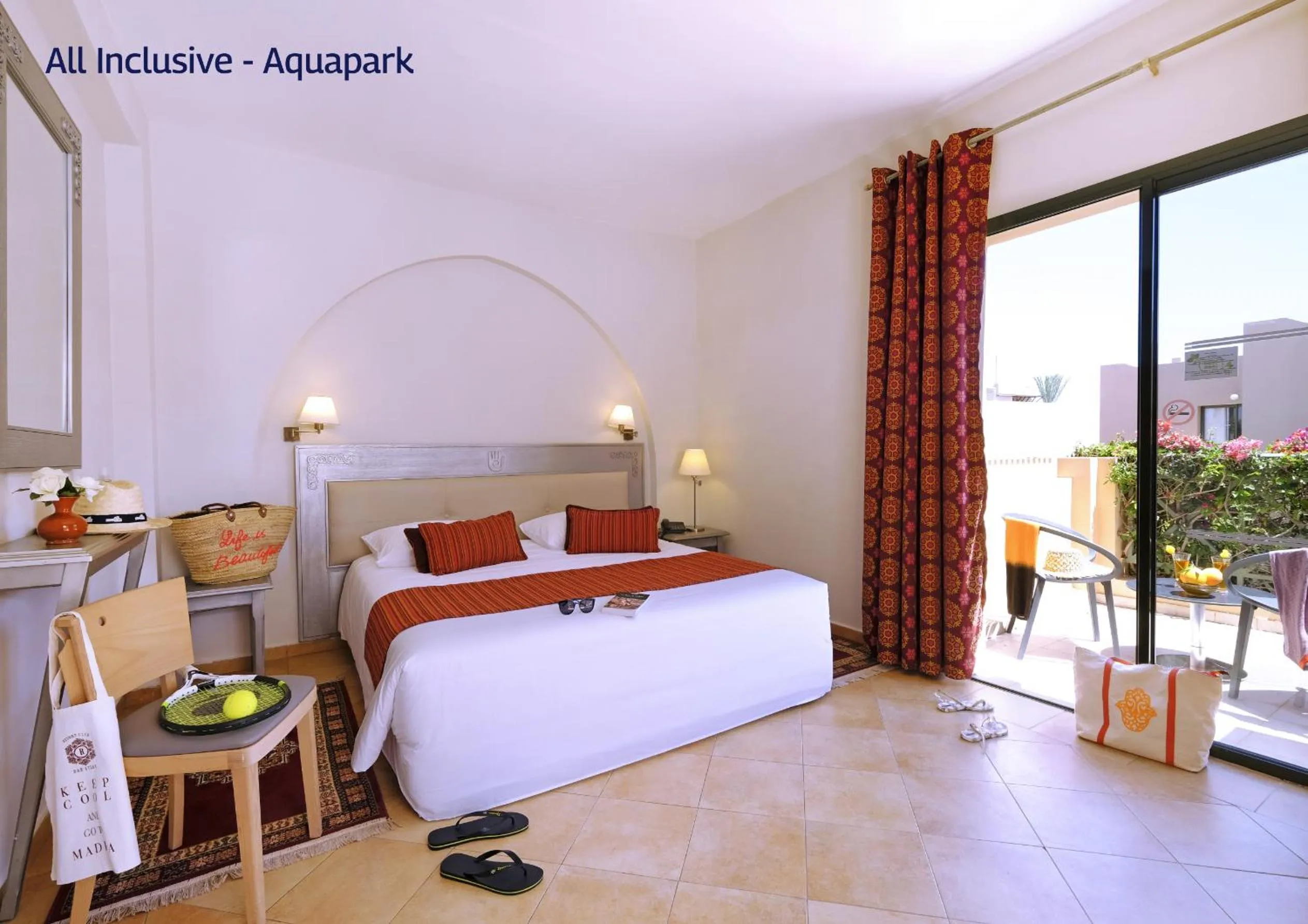 Bed in Valeria Dar Atlas All Inclusive