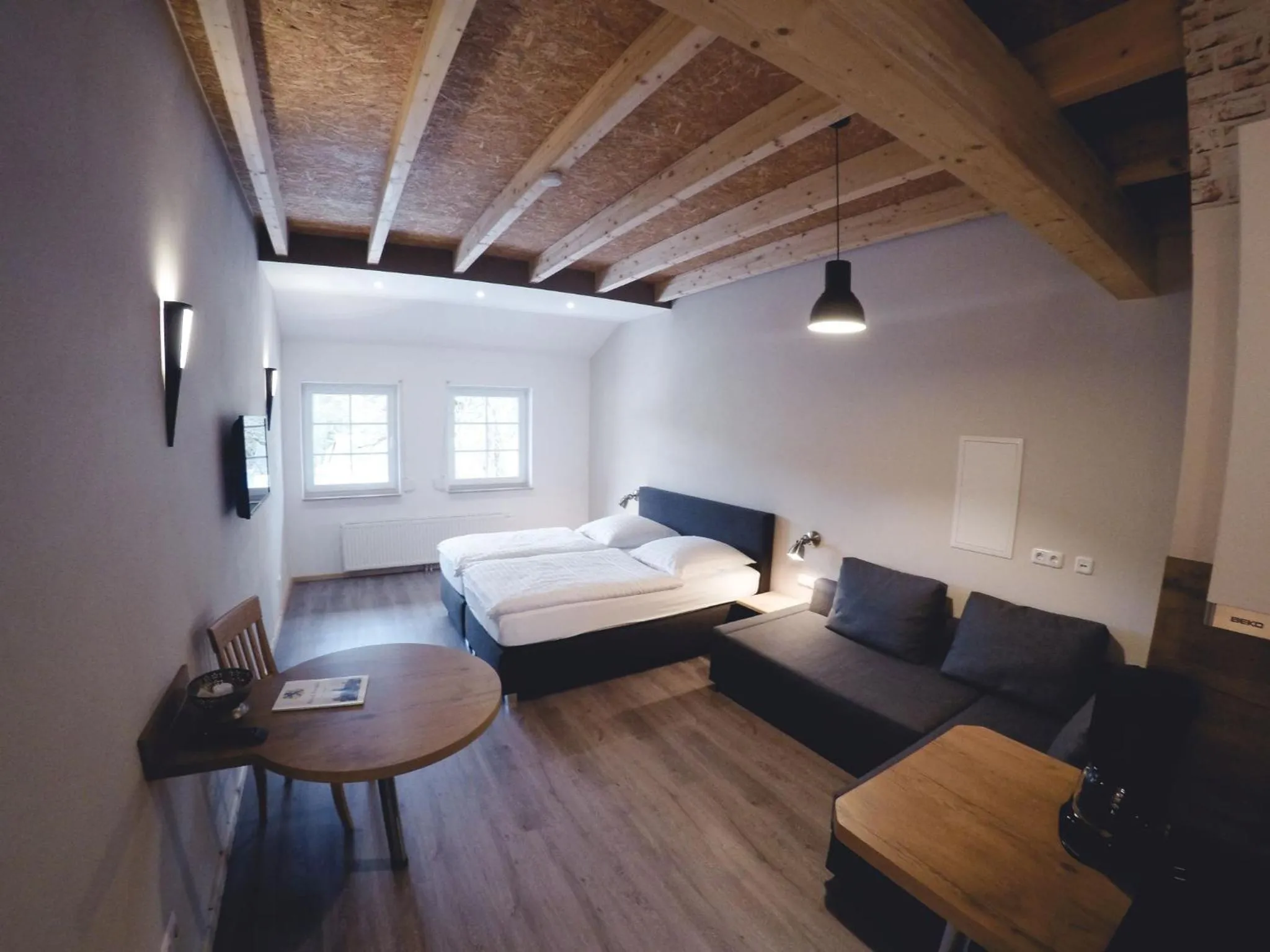 Bed in Brauhaus Obermühle