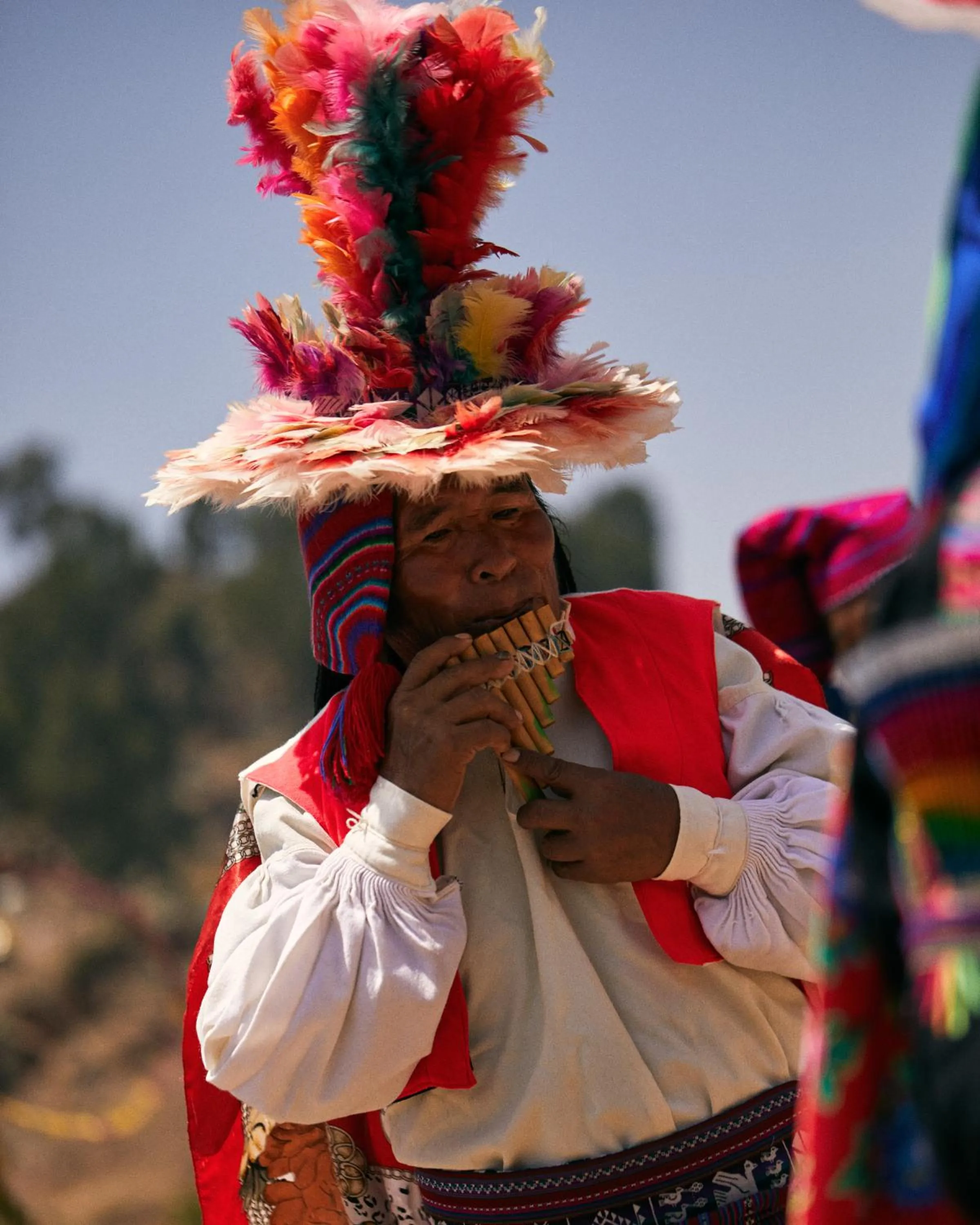 People in Titilaka by Andean