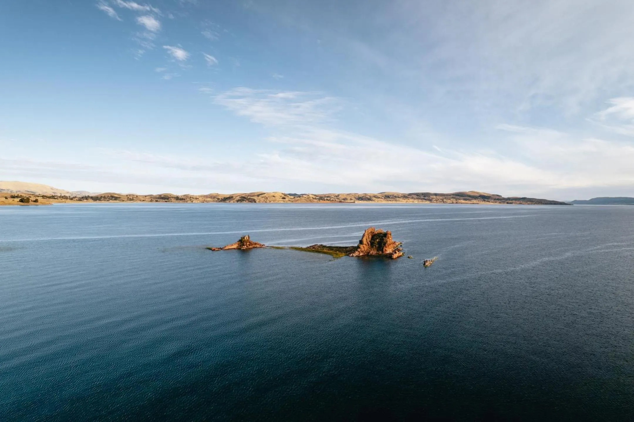 Lake view in Titilaka by Andean