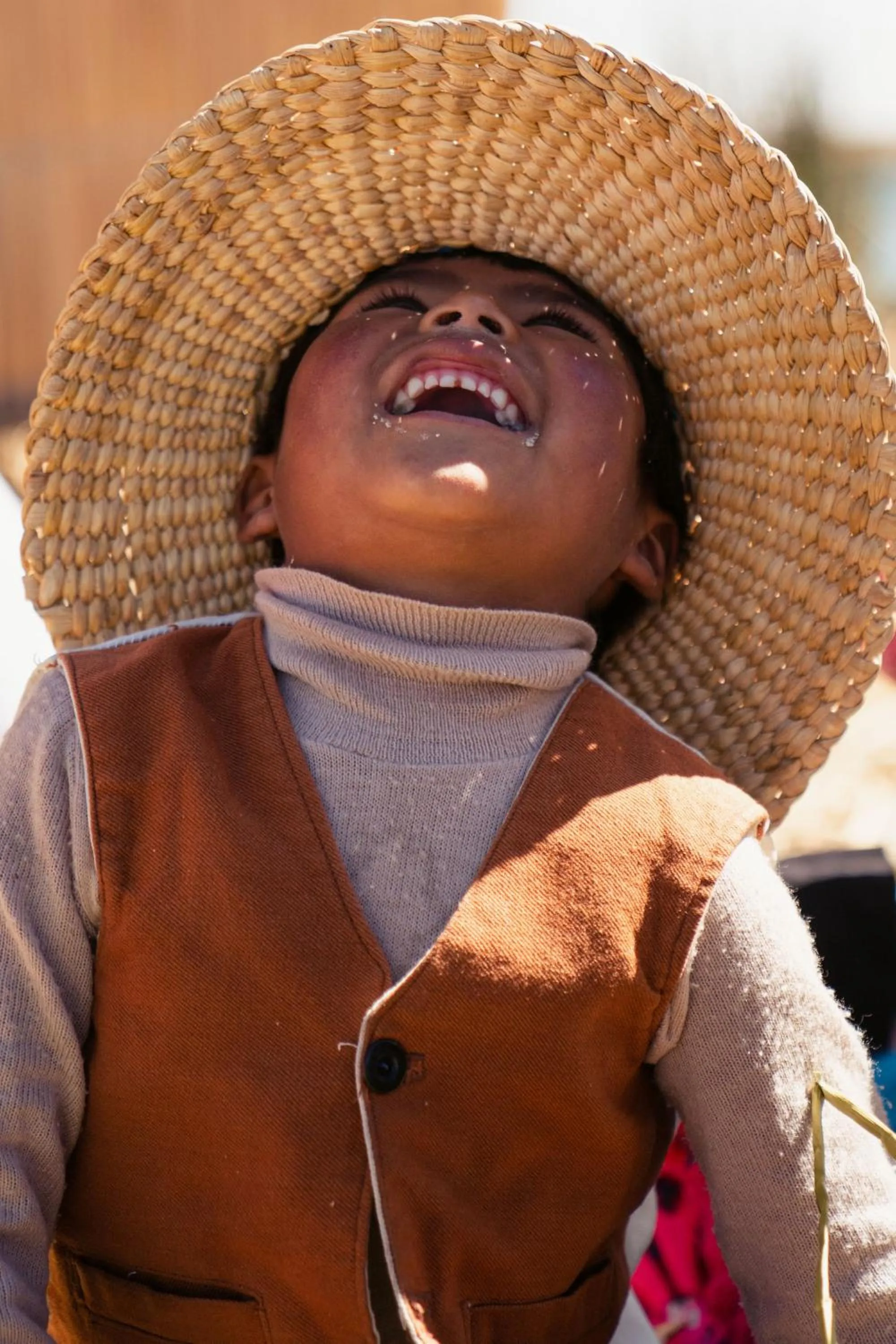 People in Titilaka by Andean