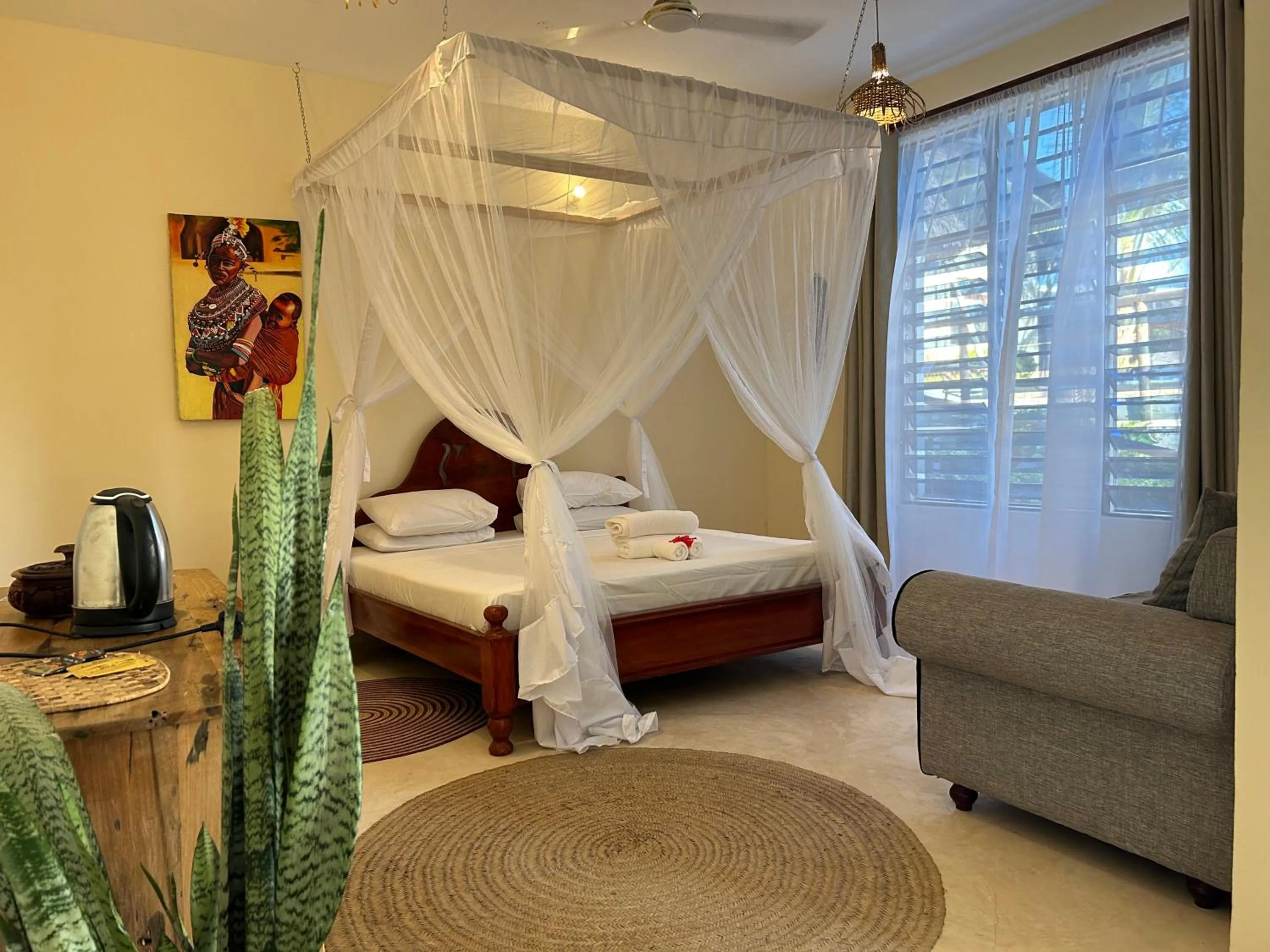 Bed in Zanzibar Tropical Sunset Boutique Hotel - Adults Only