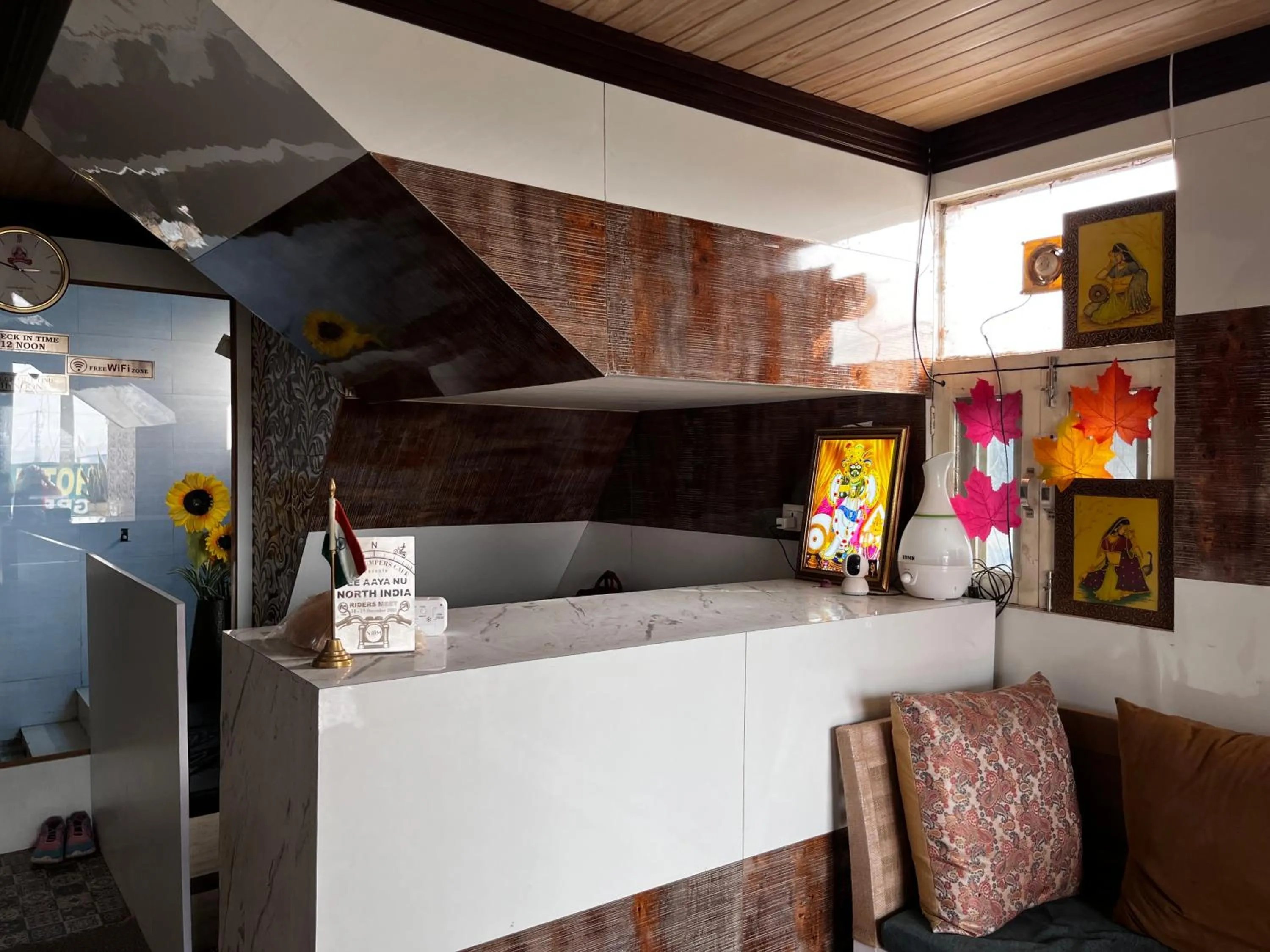 Lobby or reception, Bed in Hotel Green