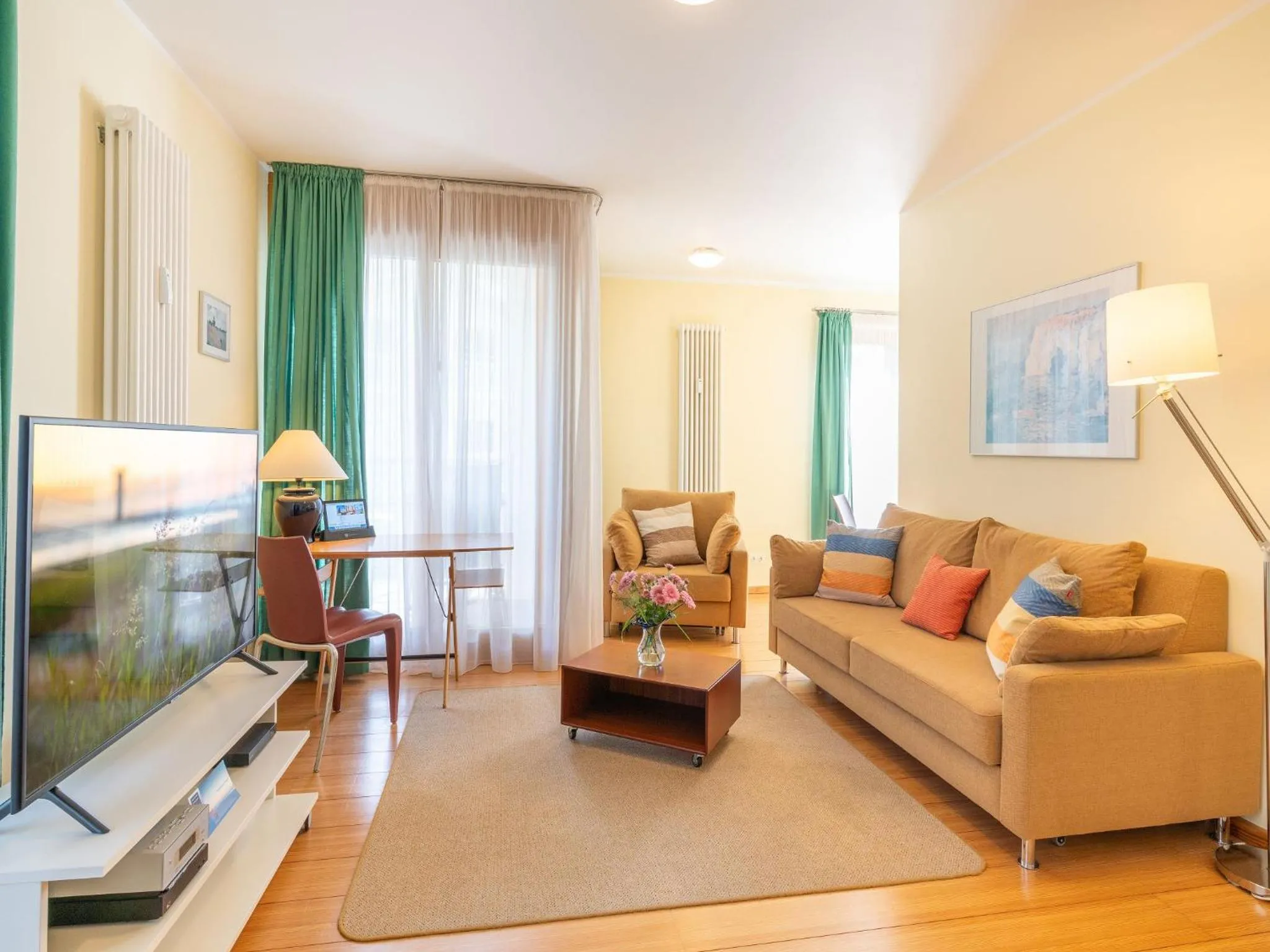 Living room in Kaiservillen Heringsdorf - Ferienwohnung mit 1 Schlafzimmer und Balkon D122