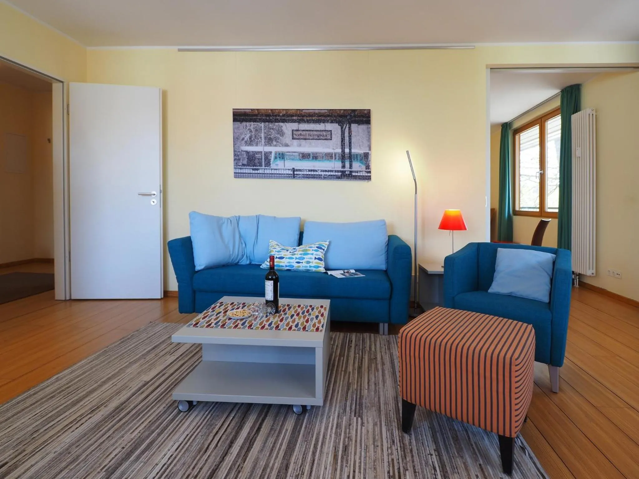 Living room in Kaiservillen Heringsdorf - Ferienwohnung mit 1 Schlafzimmer und Balkon D134
