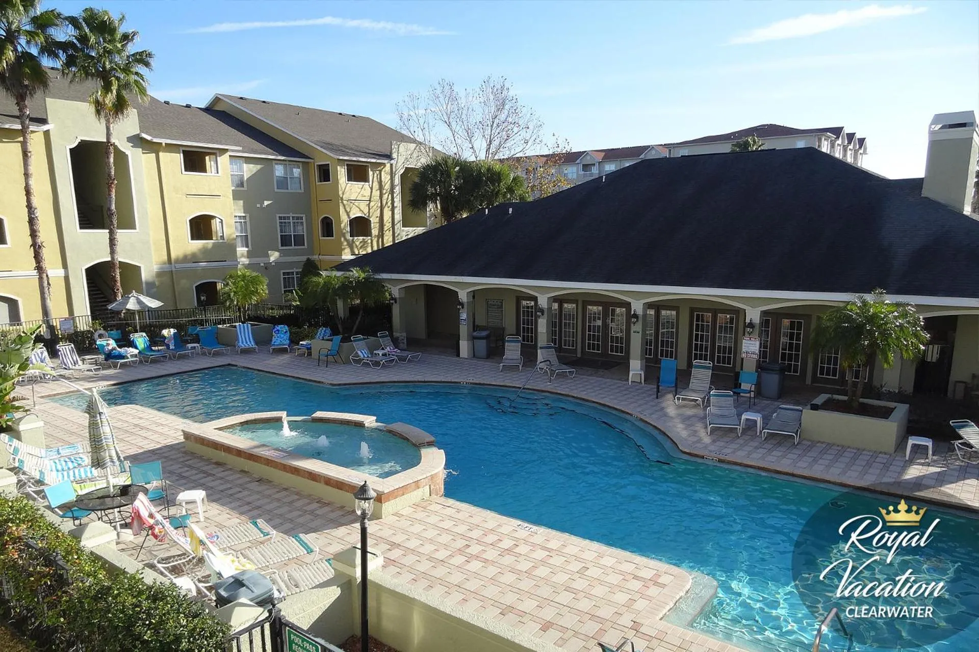 Swimming pool in Royal Tropical at Avalon Clearwater - Pool & Free Parking - 10 Min Drive to Clearwater Beach