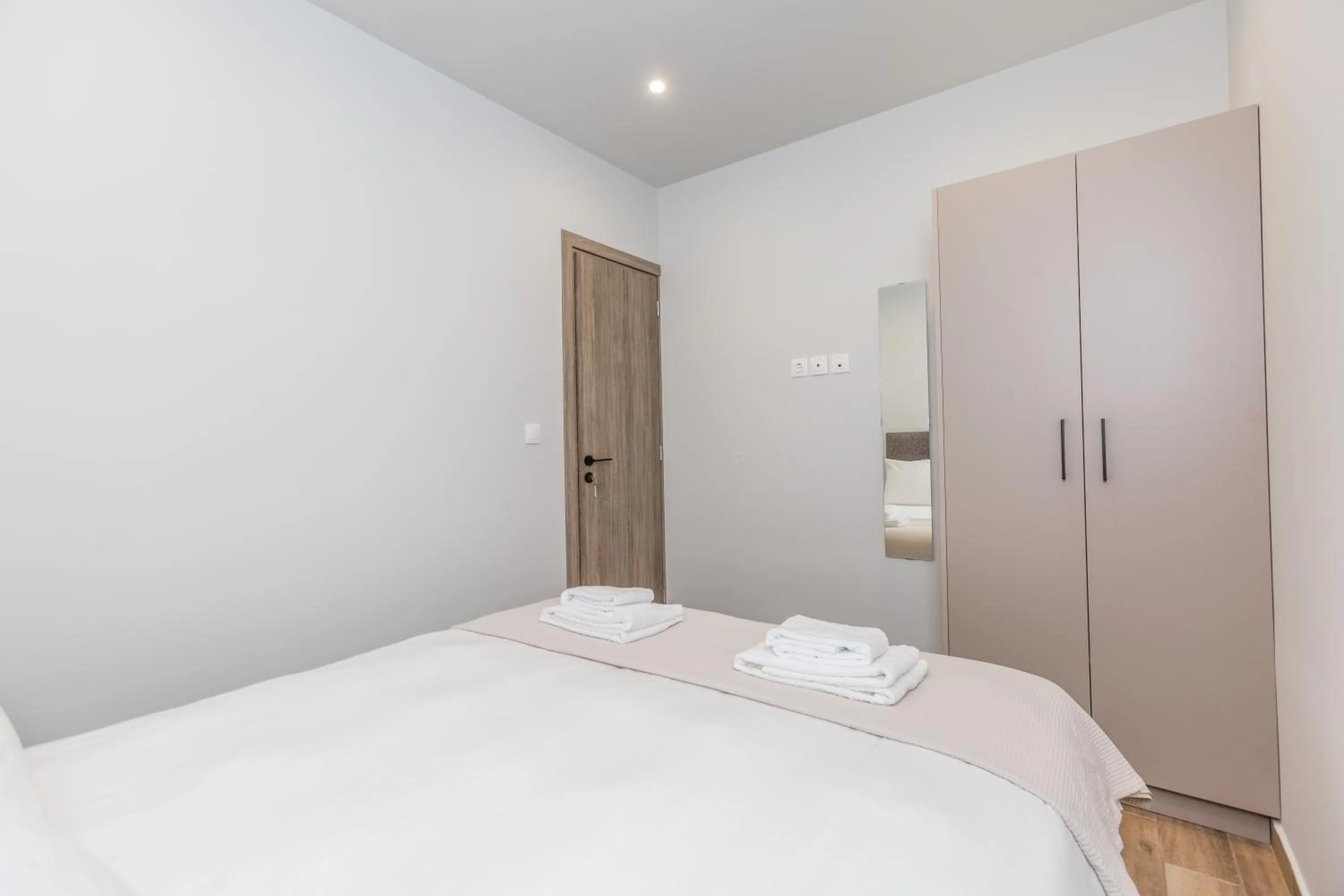 Bed in Raise Athens Metro Apartments