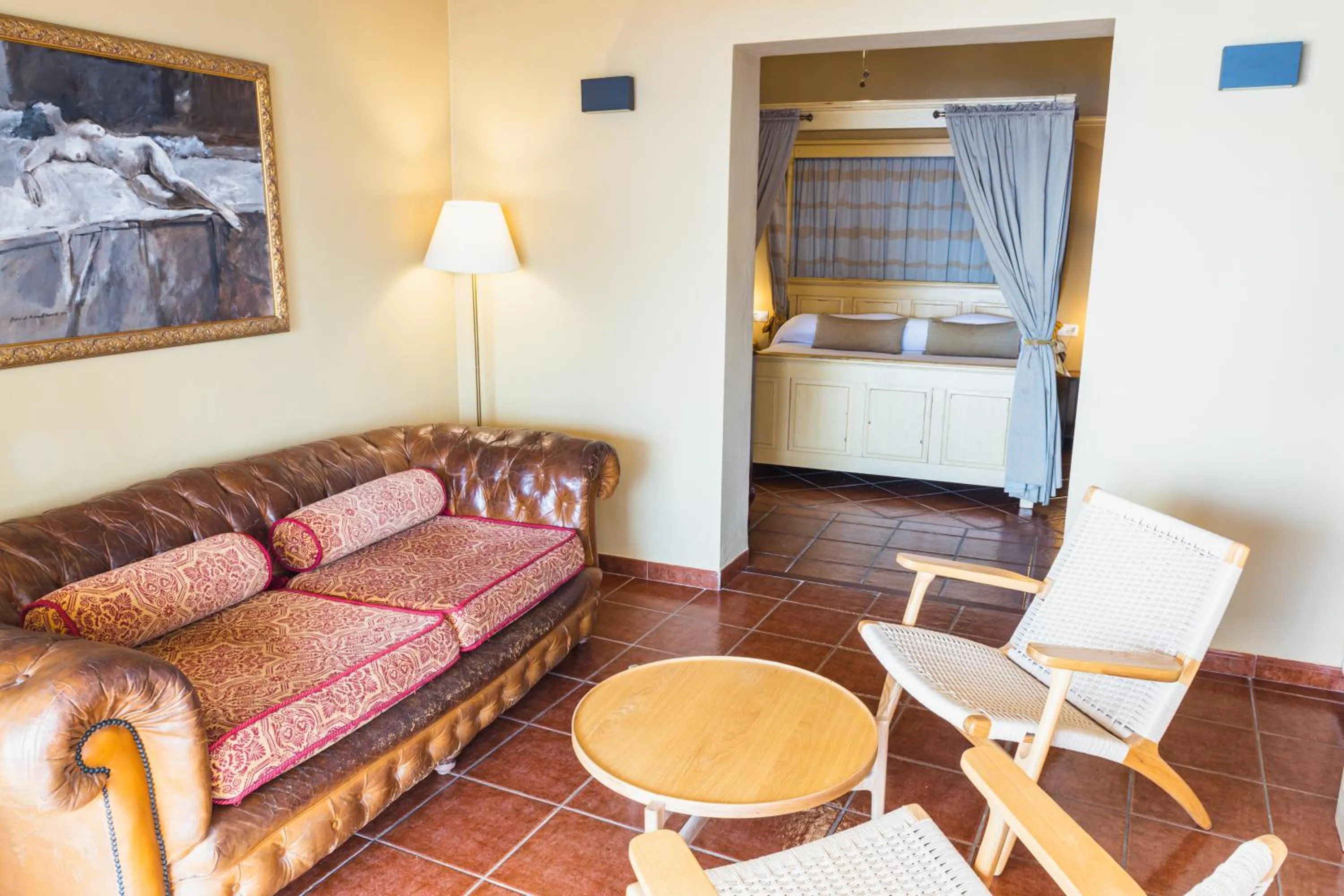 Bed in Hotel Carabeo