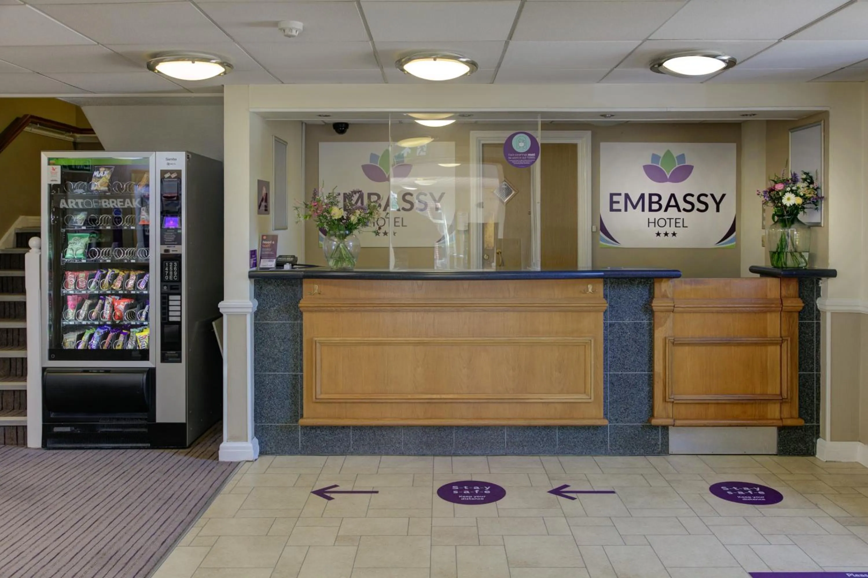 Lobby or reception in Embassy Hotel, Gateshead Newcastle, Sure Hotel Collection by Best Western