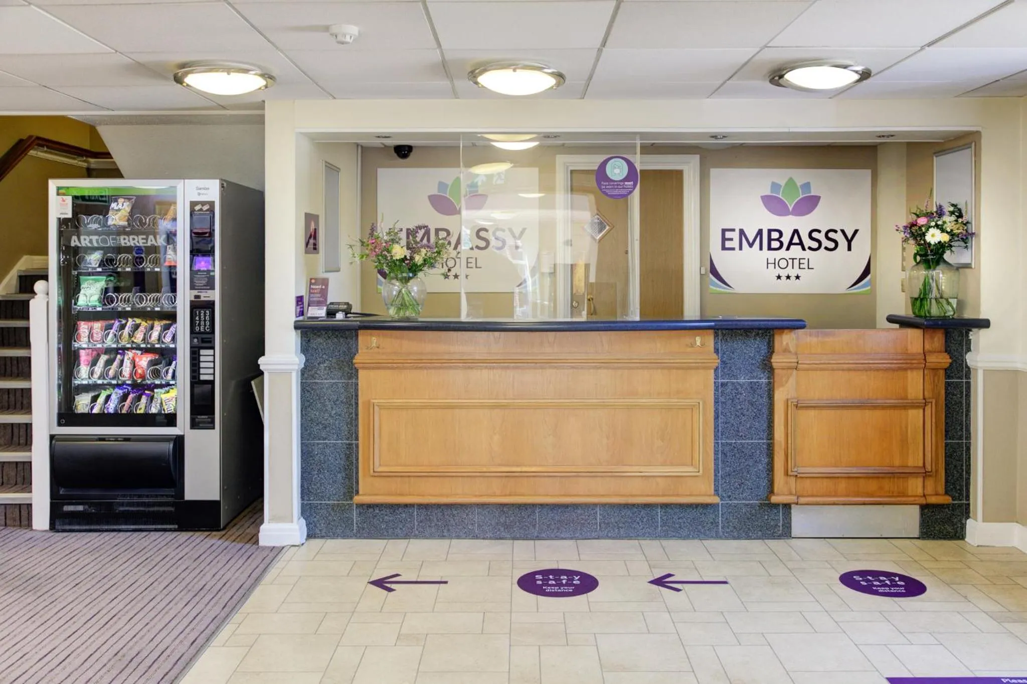 Lobby or reception in Embassy Hotel, Gateshead Newcastle, Sure Hotel Collection by Best Western