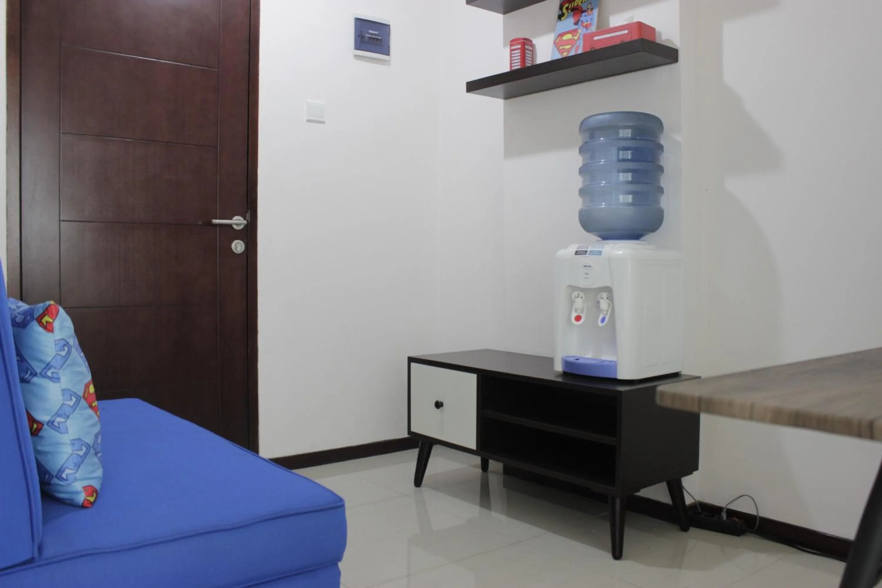 Living room in Artistic 1BR Apartment at Gateway Pasteur near Exit Toll Pasteur By Travelio