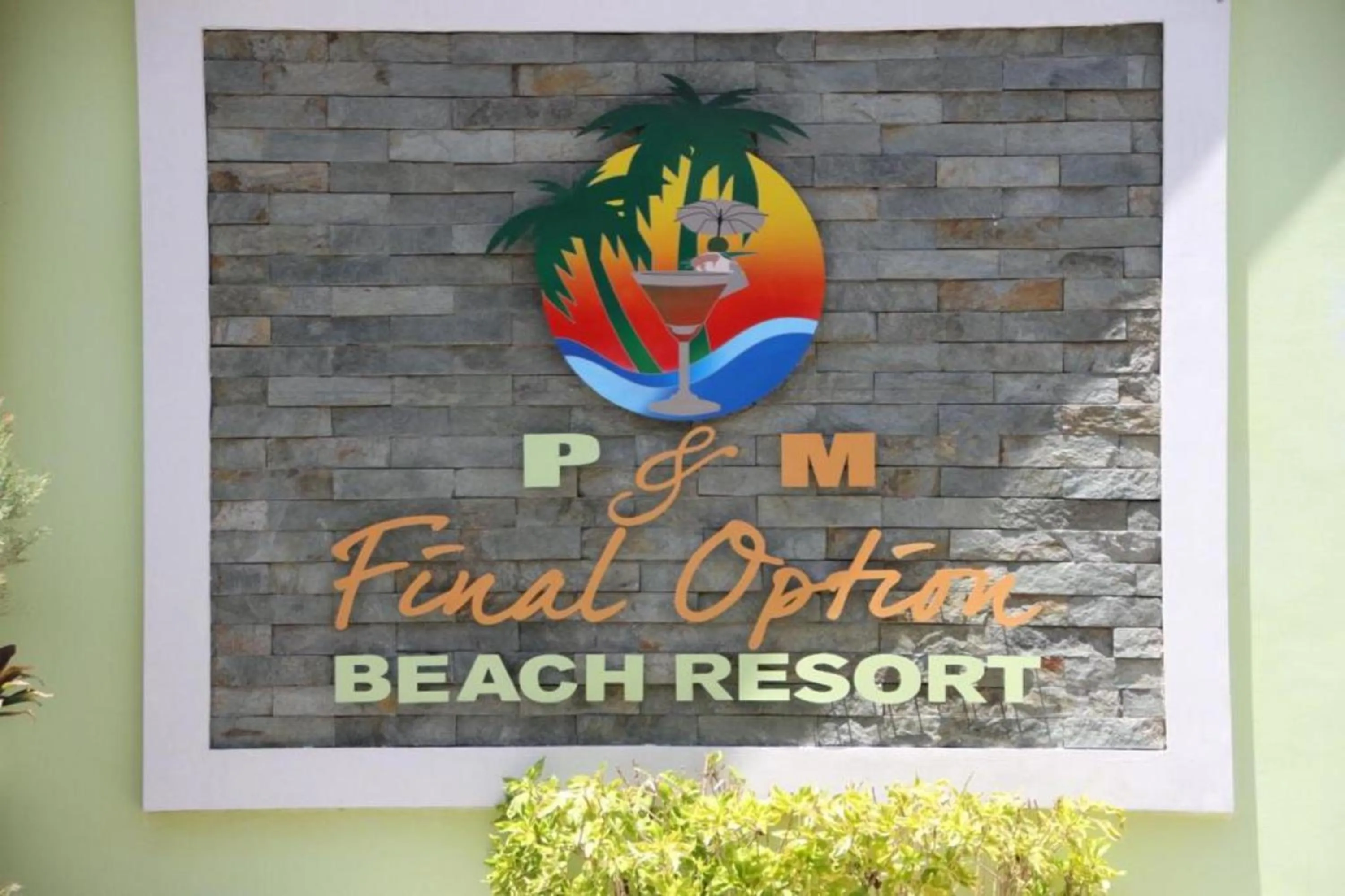 Logo/Certificate/Sign in P&M Final Option Beach Resort