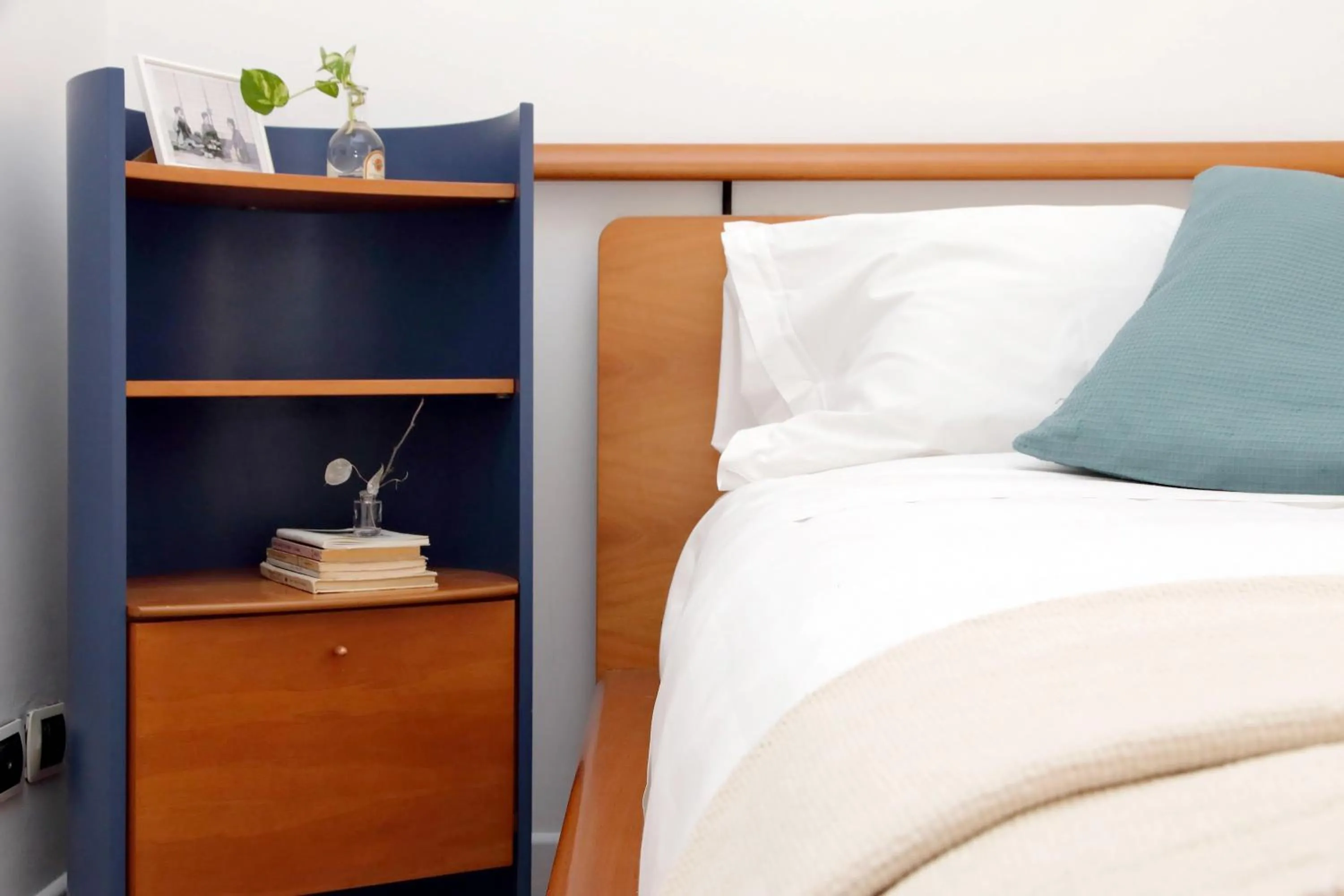 Decorative detail, Bed in Colosseo Terrace Apartment