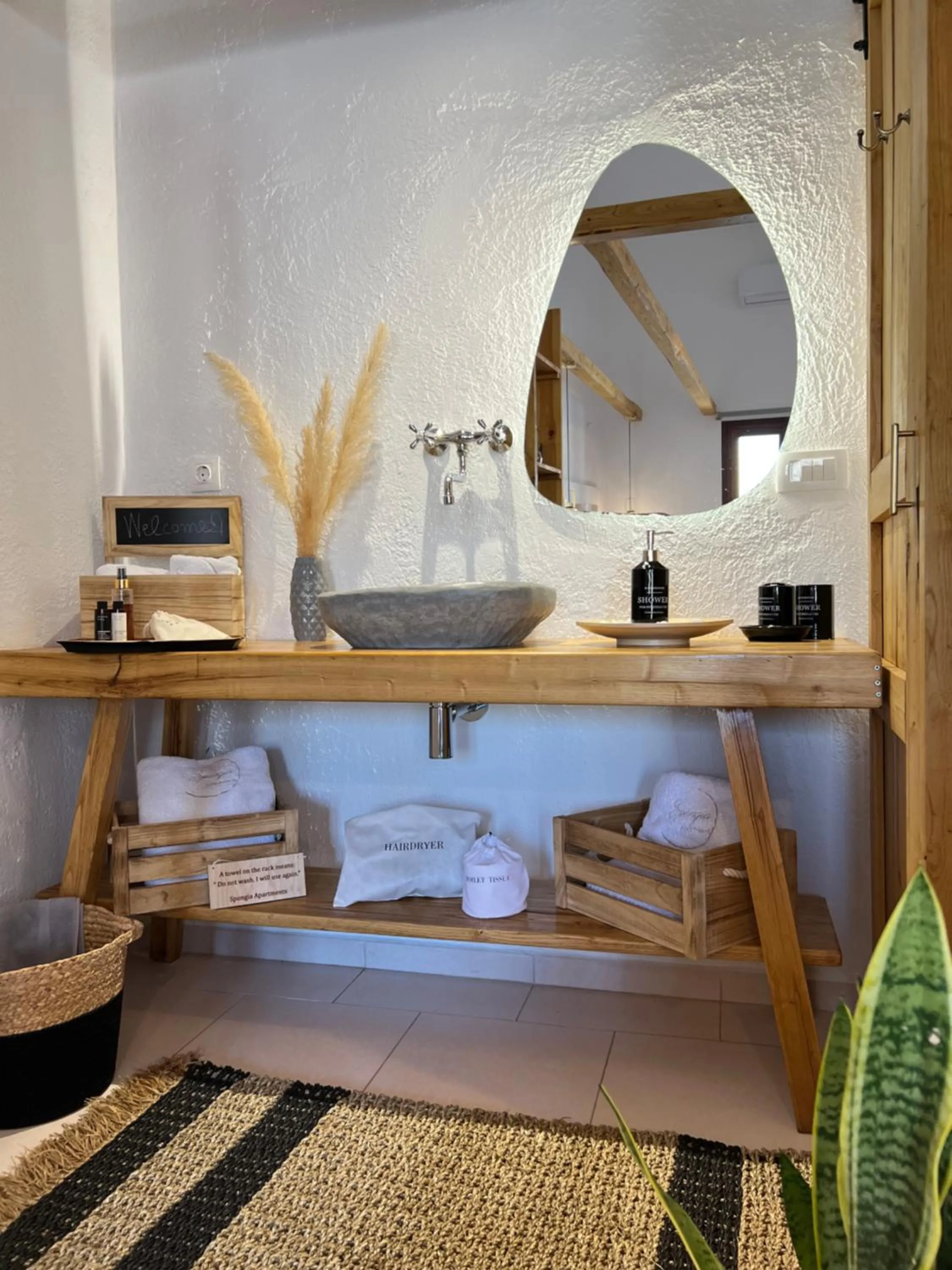 towels in Spongia Apartments Kalymnos