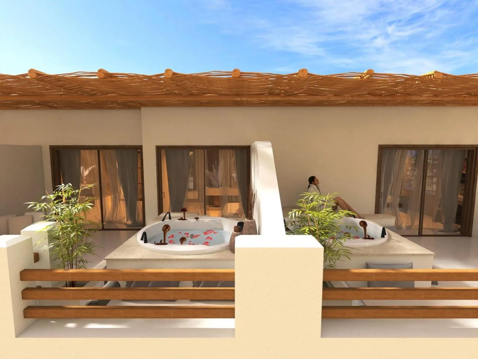 Patio in Spongia Apartments and Suites Kalymnos