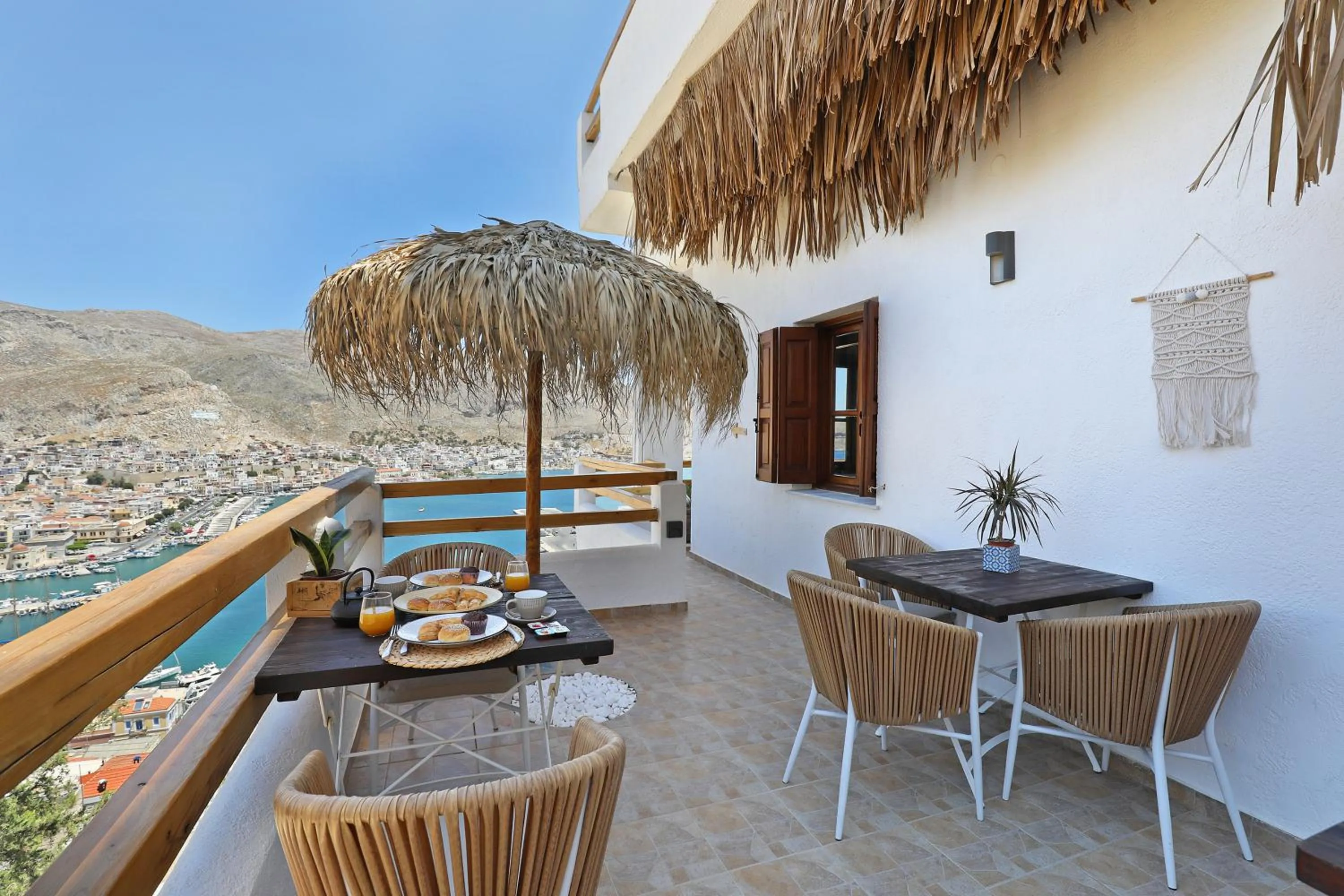 Balcony/Terrace in Spongia Apartments Kalymnos