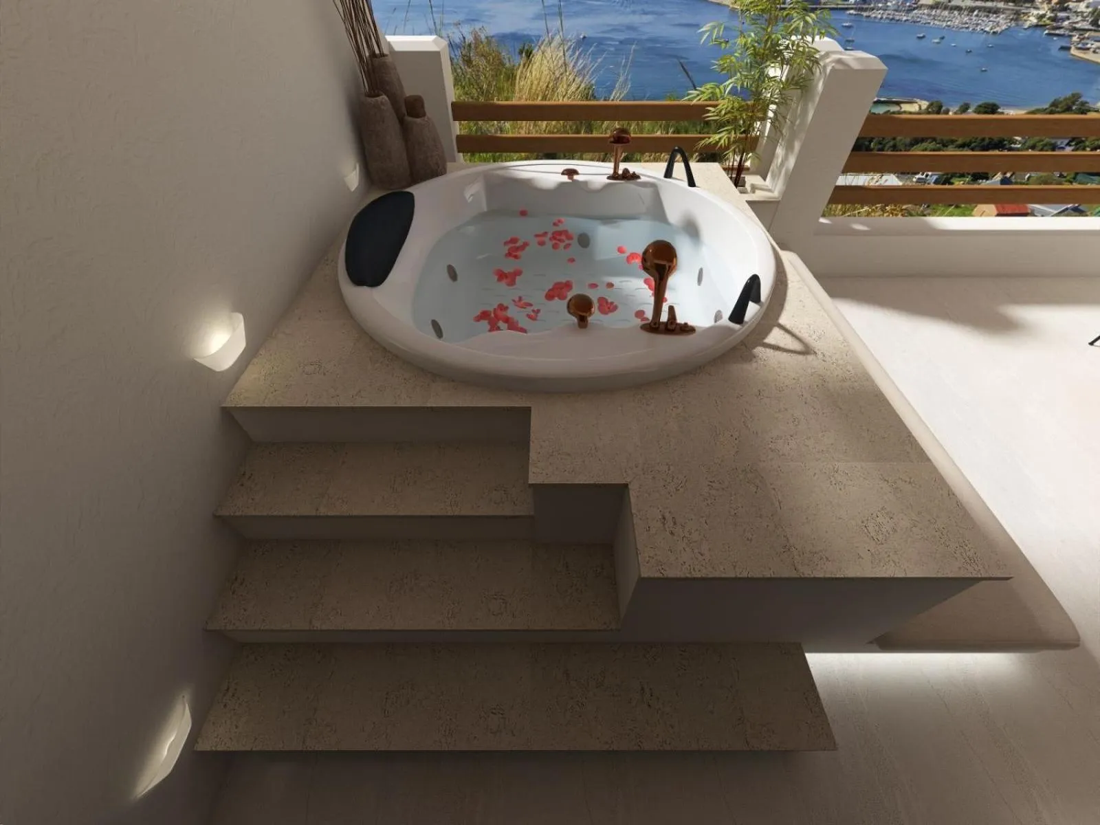 Hot Tub in Spongia Apartments and Suites Kalymnos