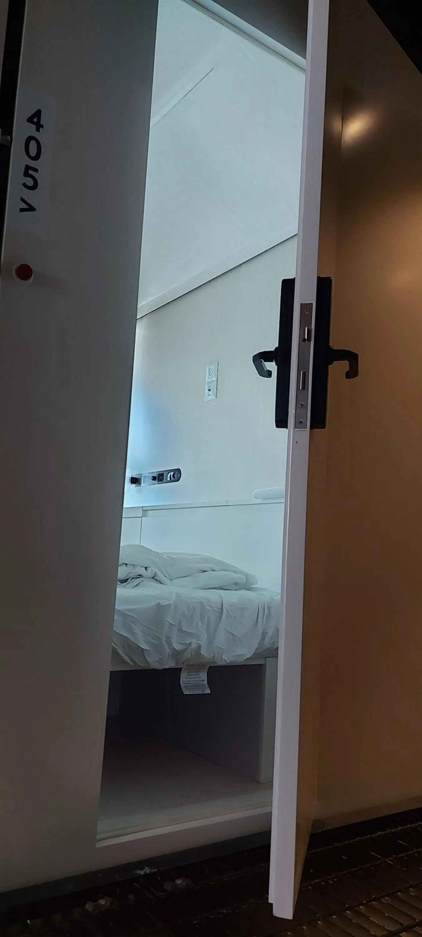 Bedroom, Bed in The O Pod Capsule Hotel