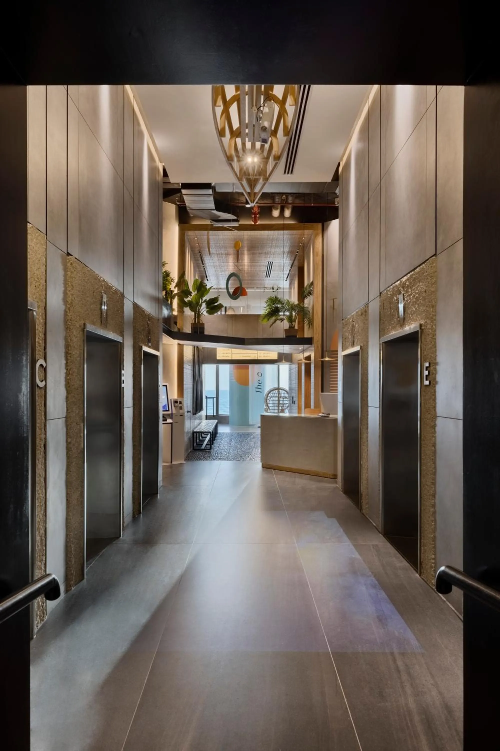 Lobby or reception in The O Pod Capsule Hotel