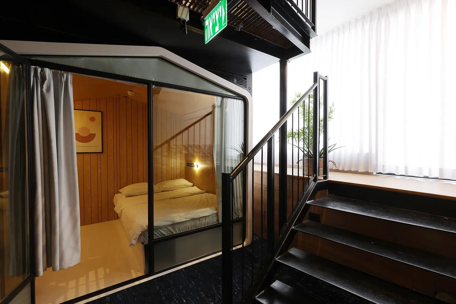 Bed in The O Pod Capsule Hotel