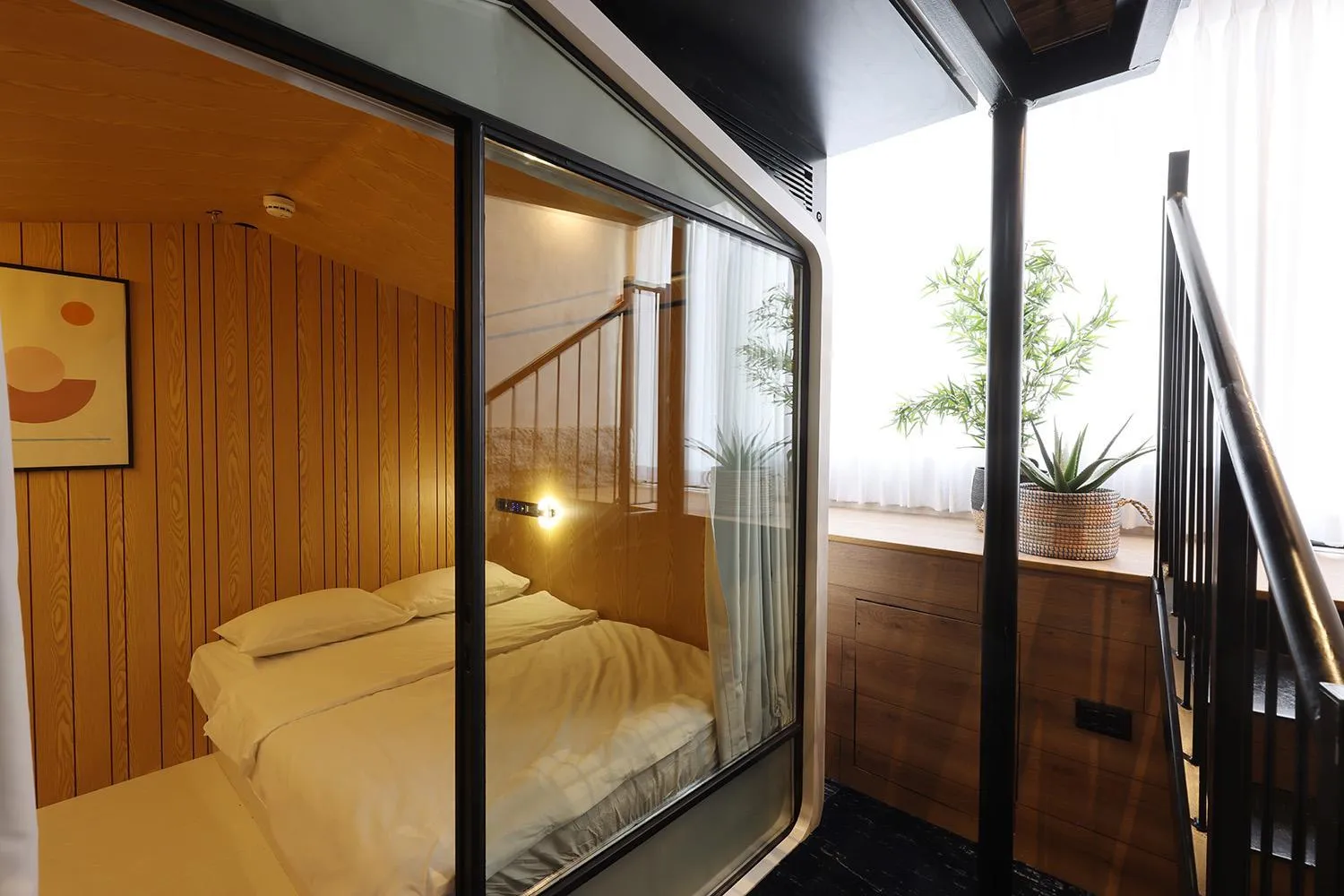 Bed in The O Pod Capsule Hotel