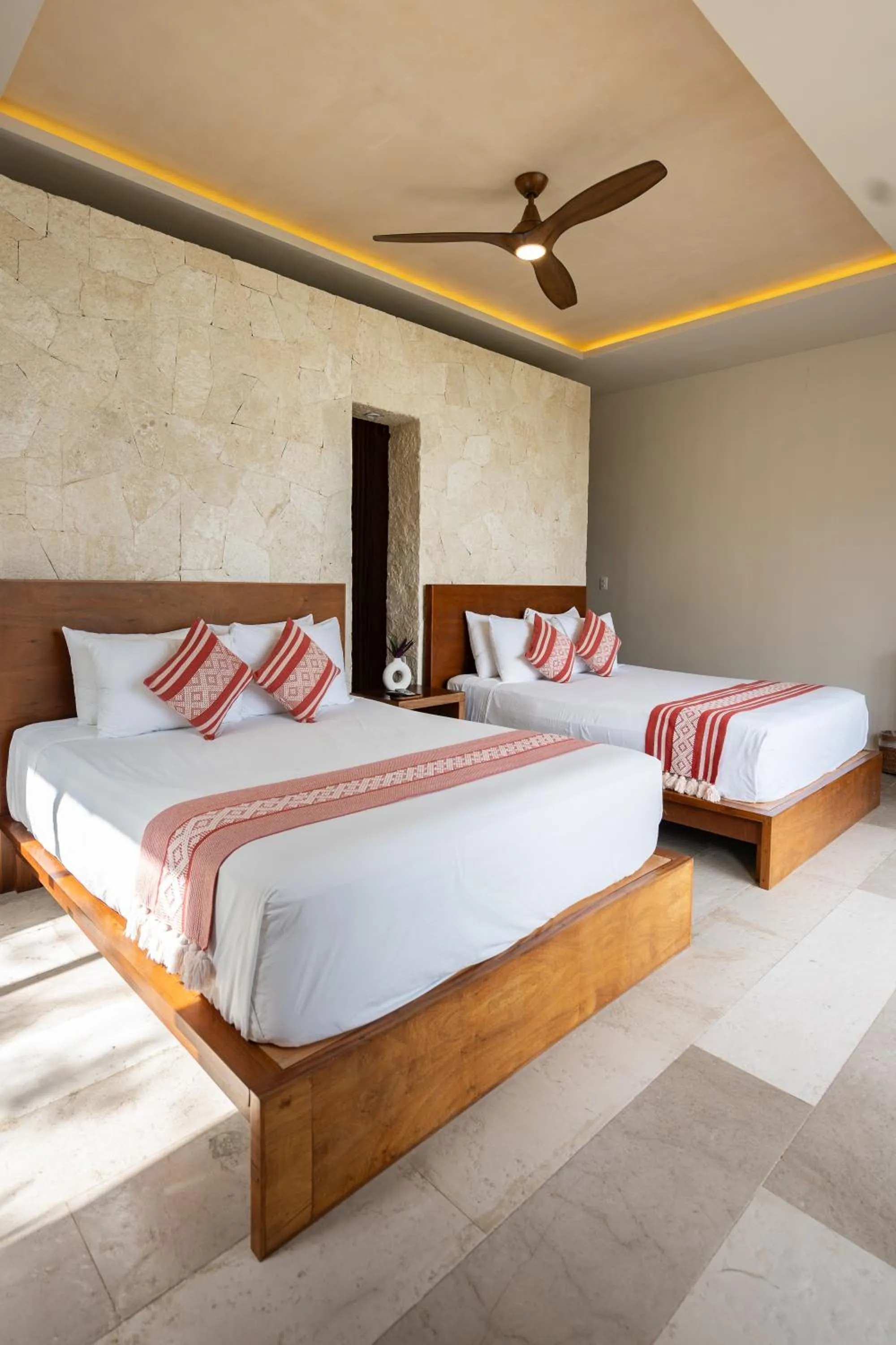 Bed in Khaban Bacalar Hotel Boutique