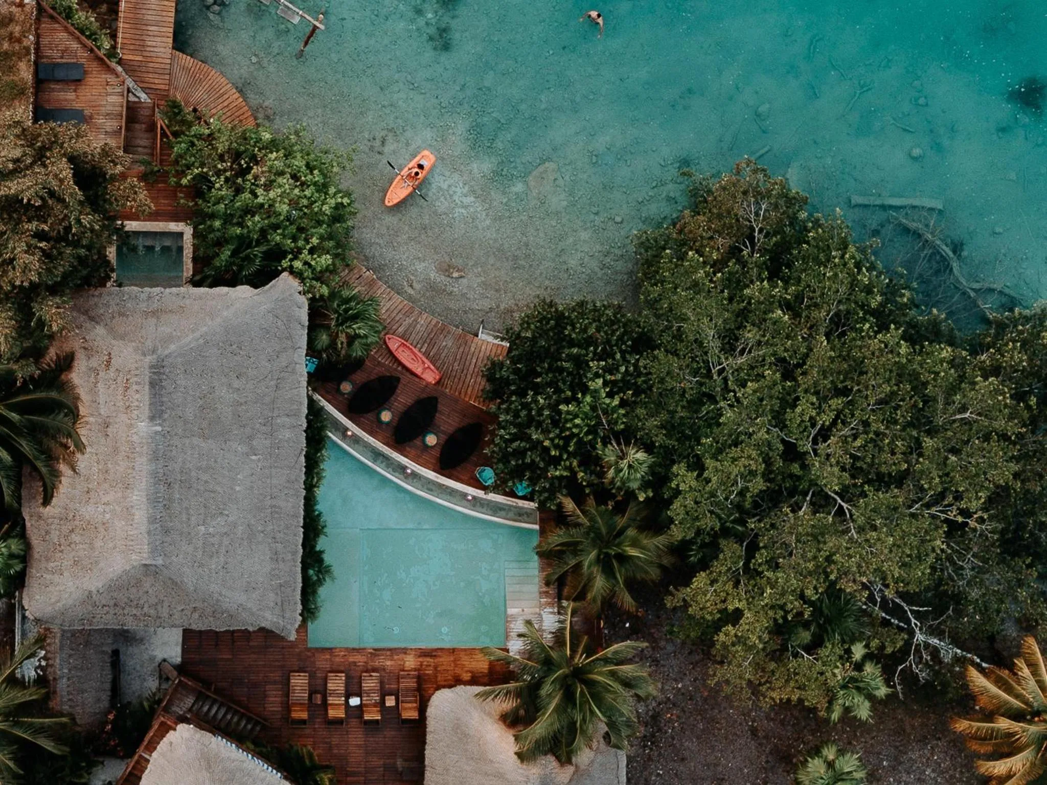 Bird's eye view in Khaban Bacalar Hotel Boutique