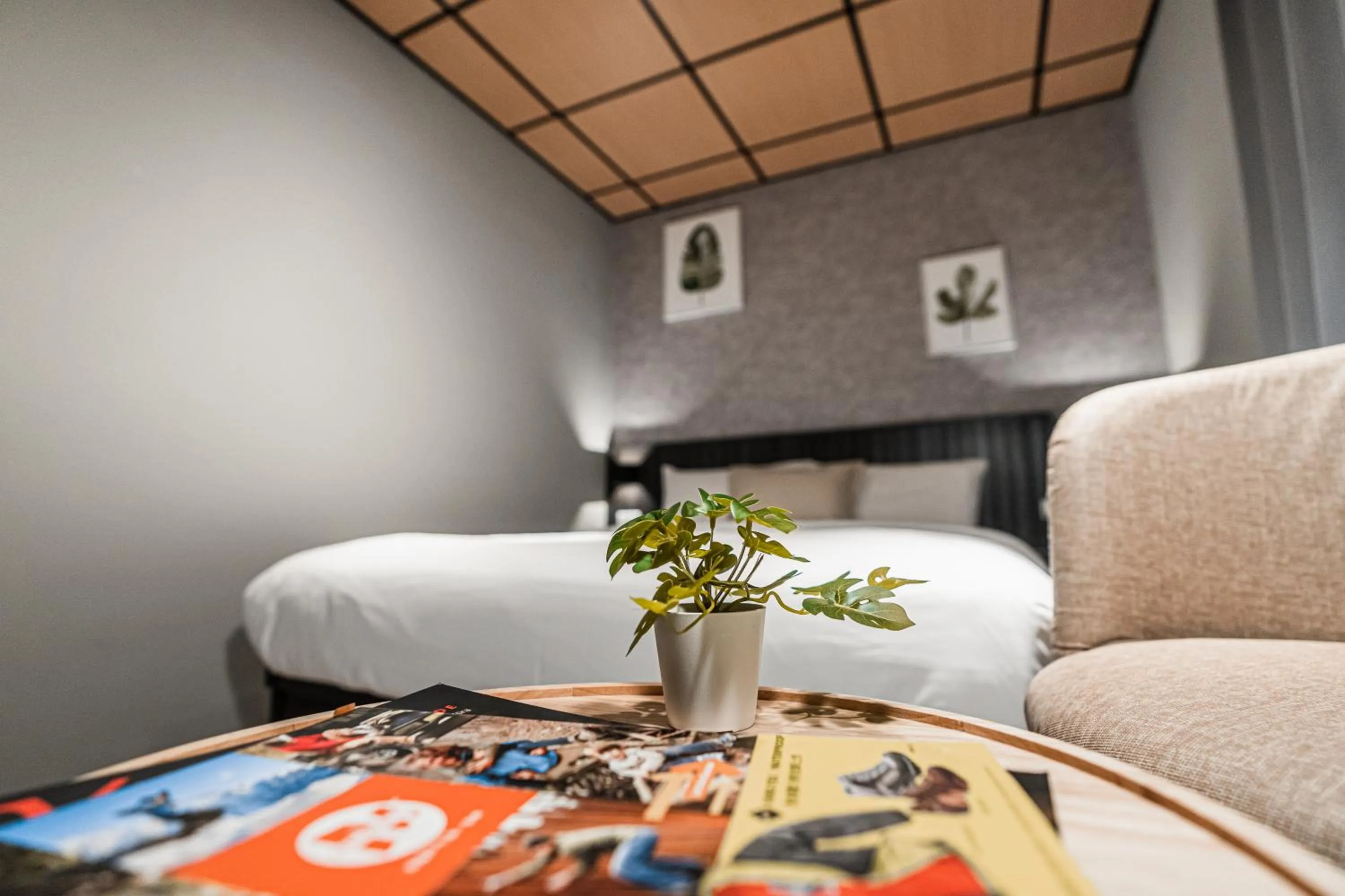 Photo of the whole room, Bed in ZZINN,penghu