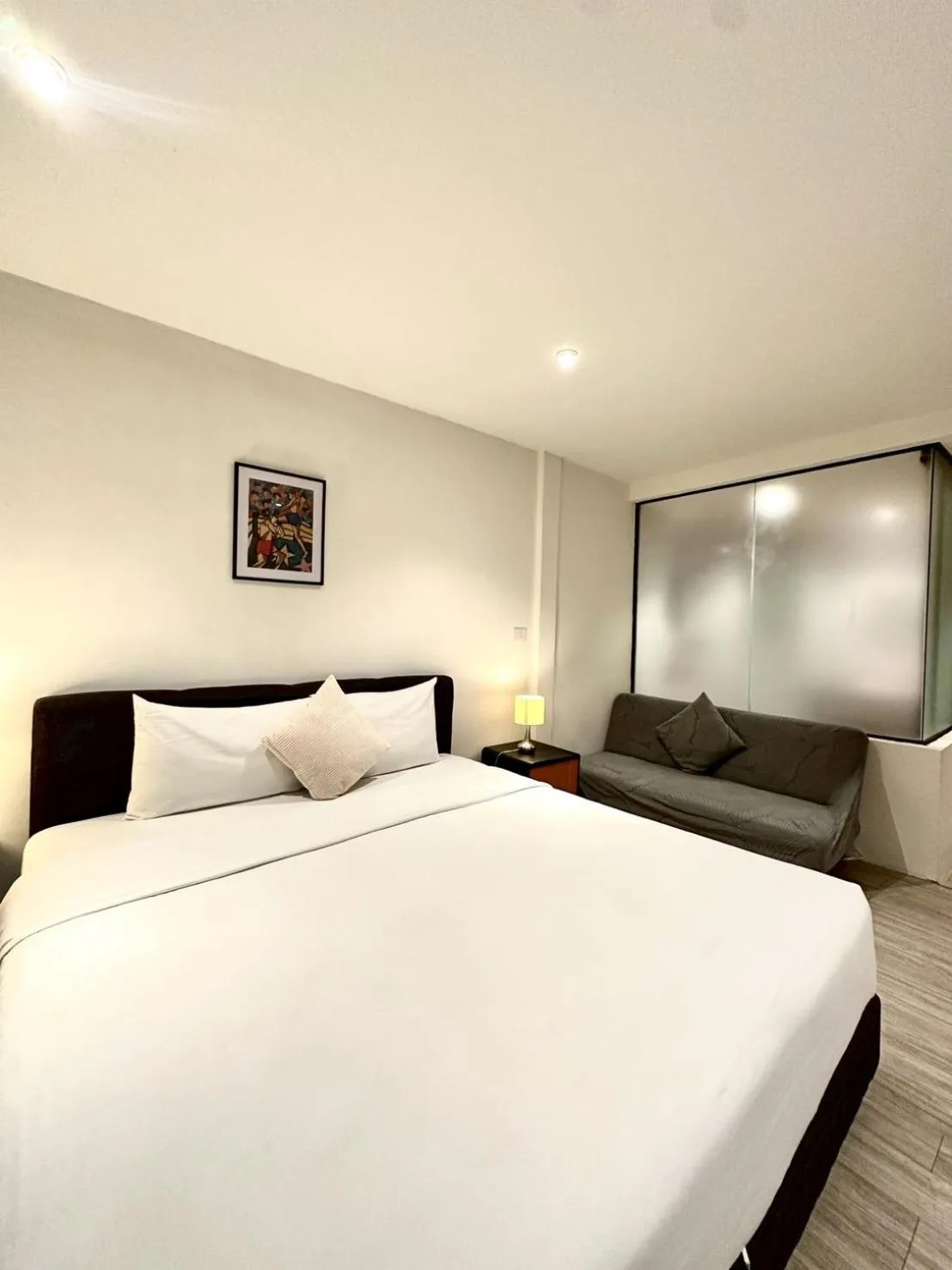Bed in Studio F Sukhumvit