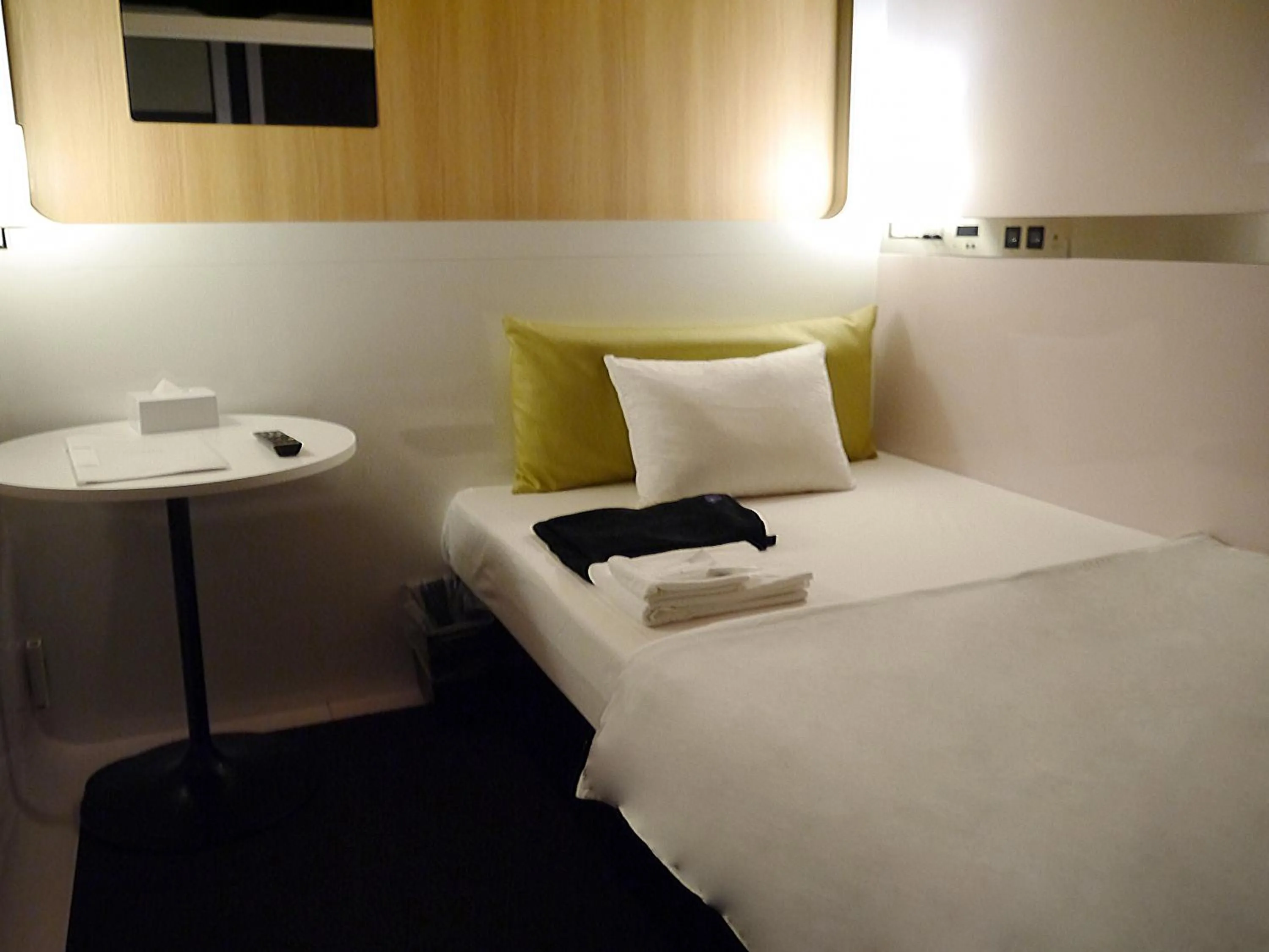 Bed in First Cabin Kansai Airport