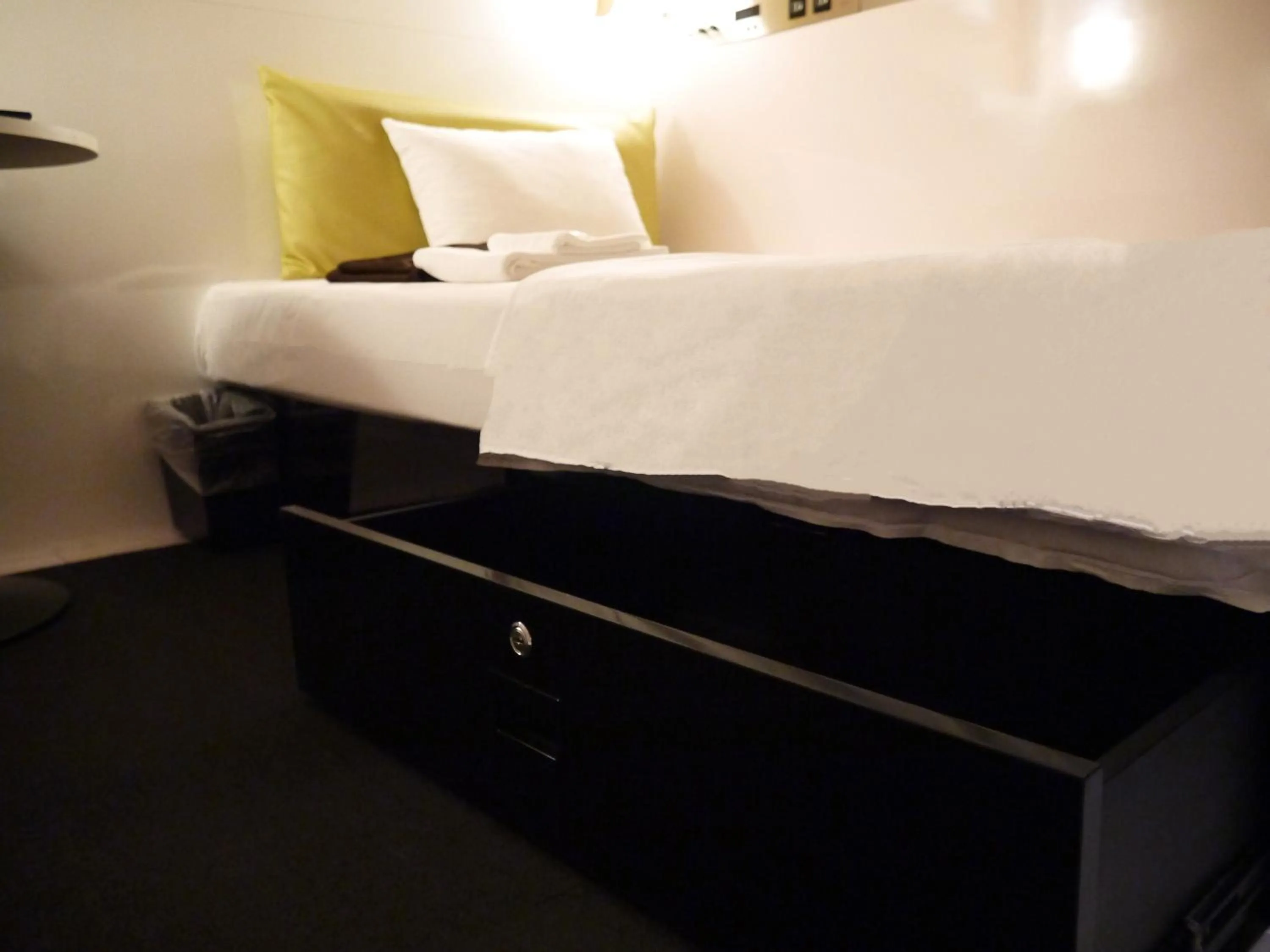 Bed in First Cabin Kansai Airport