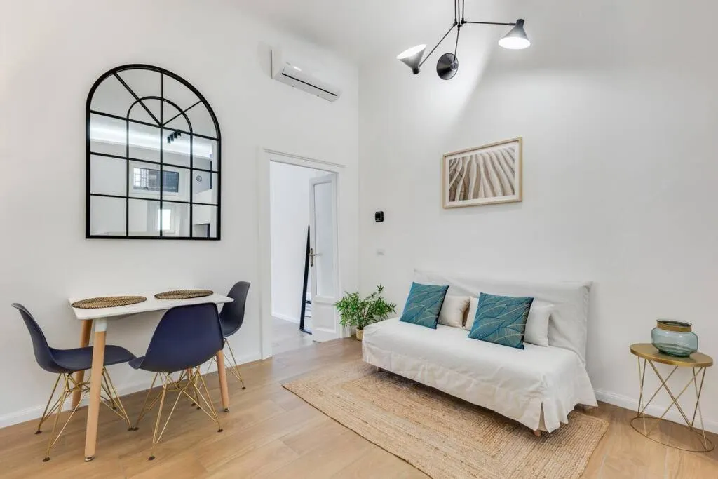 Living room, Bed in Easylife - Stupendo bilocale Lodi Fondazione Prada