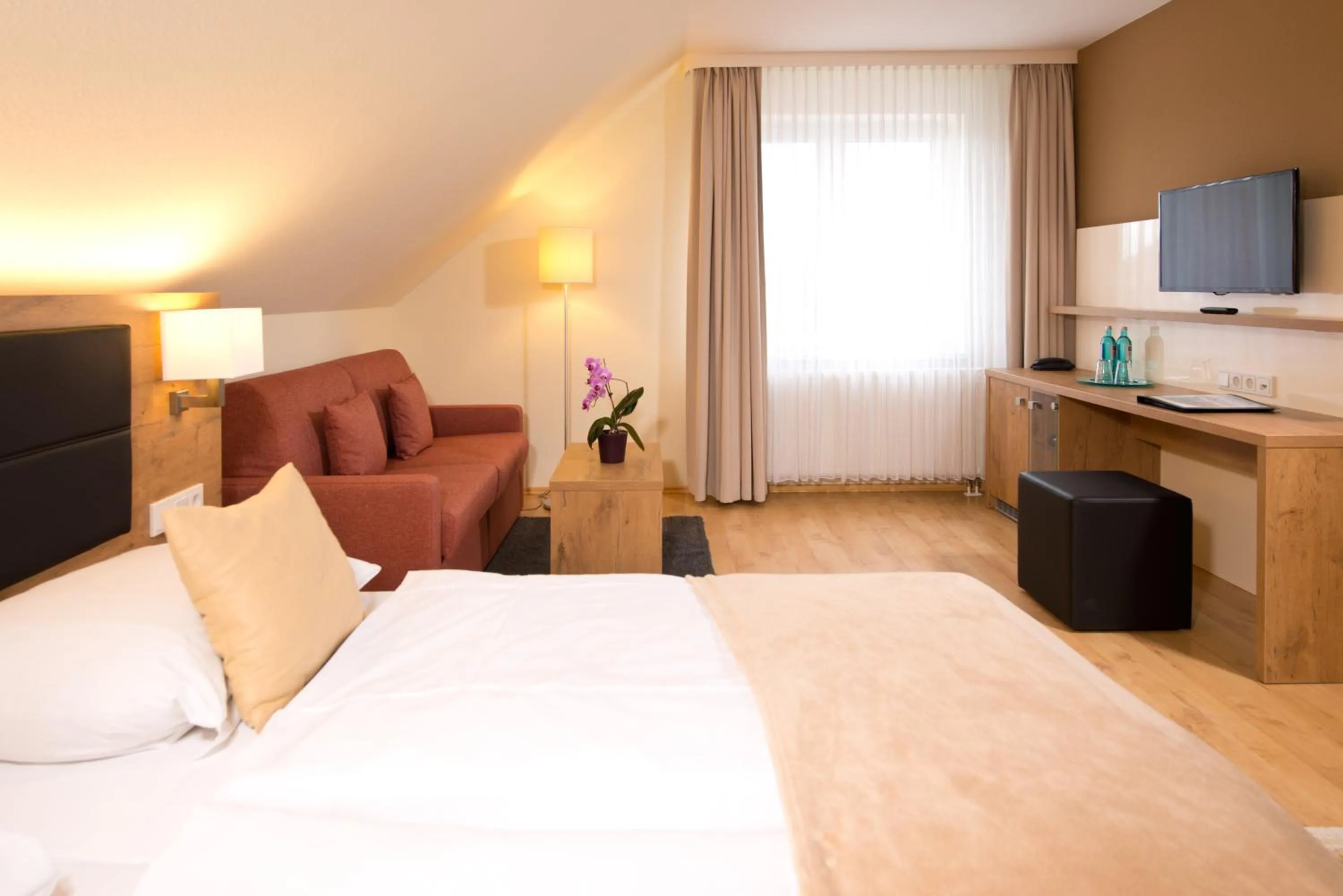 Photo of the whole room, Bed in Spreewaldhotel Stephanshof