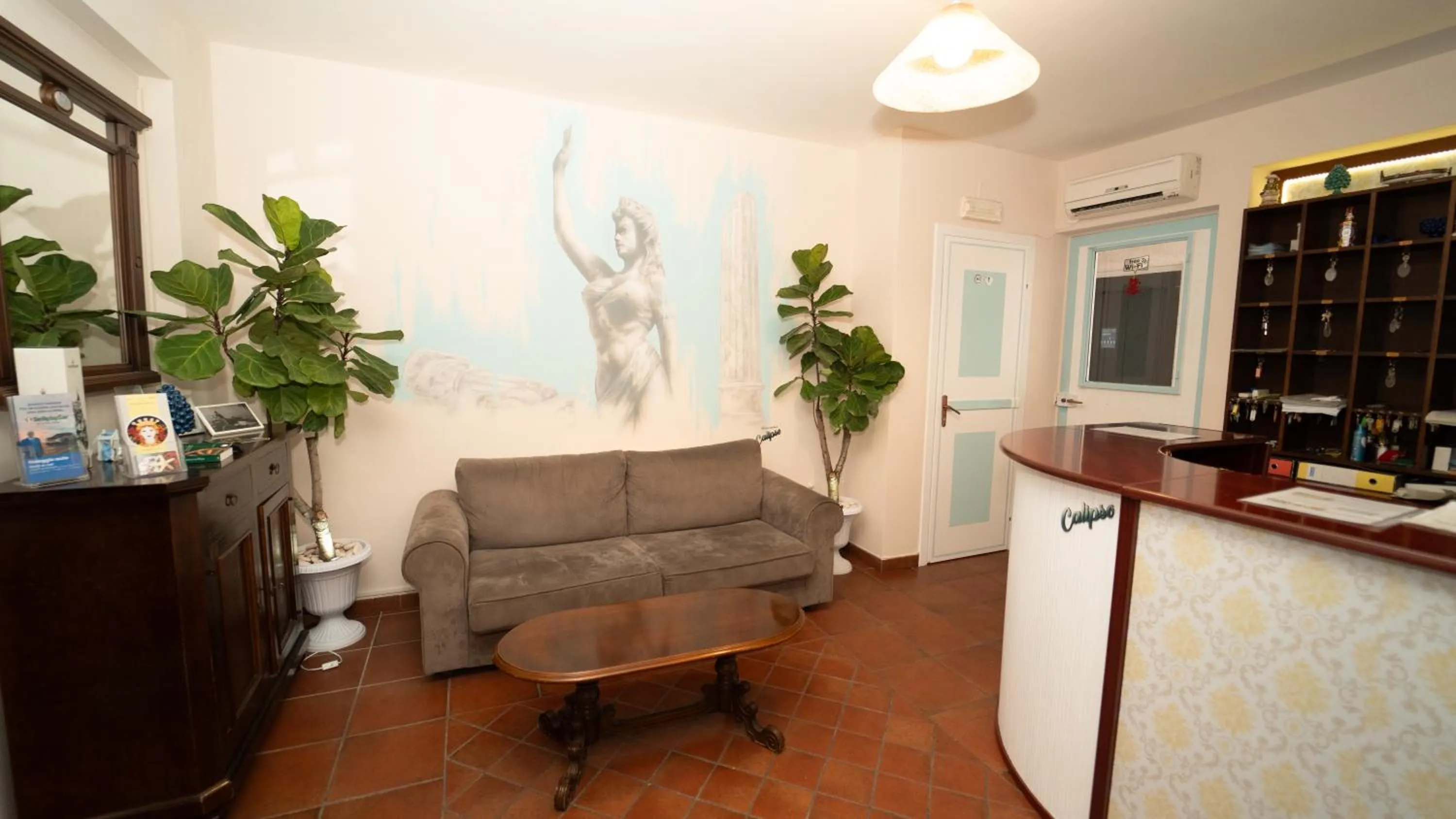 Lobby or reception in Taormina Hotel Calipso