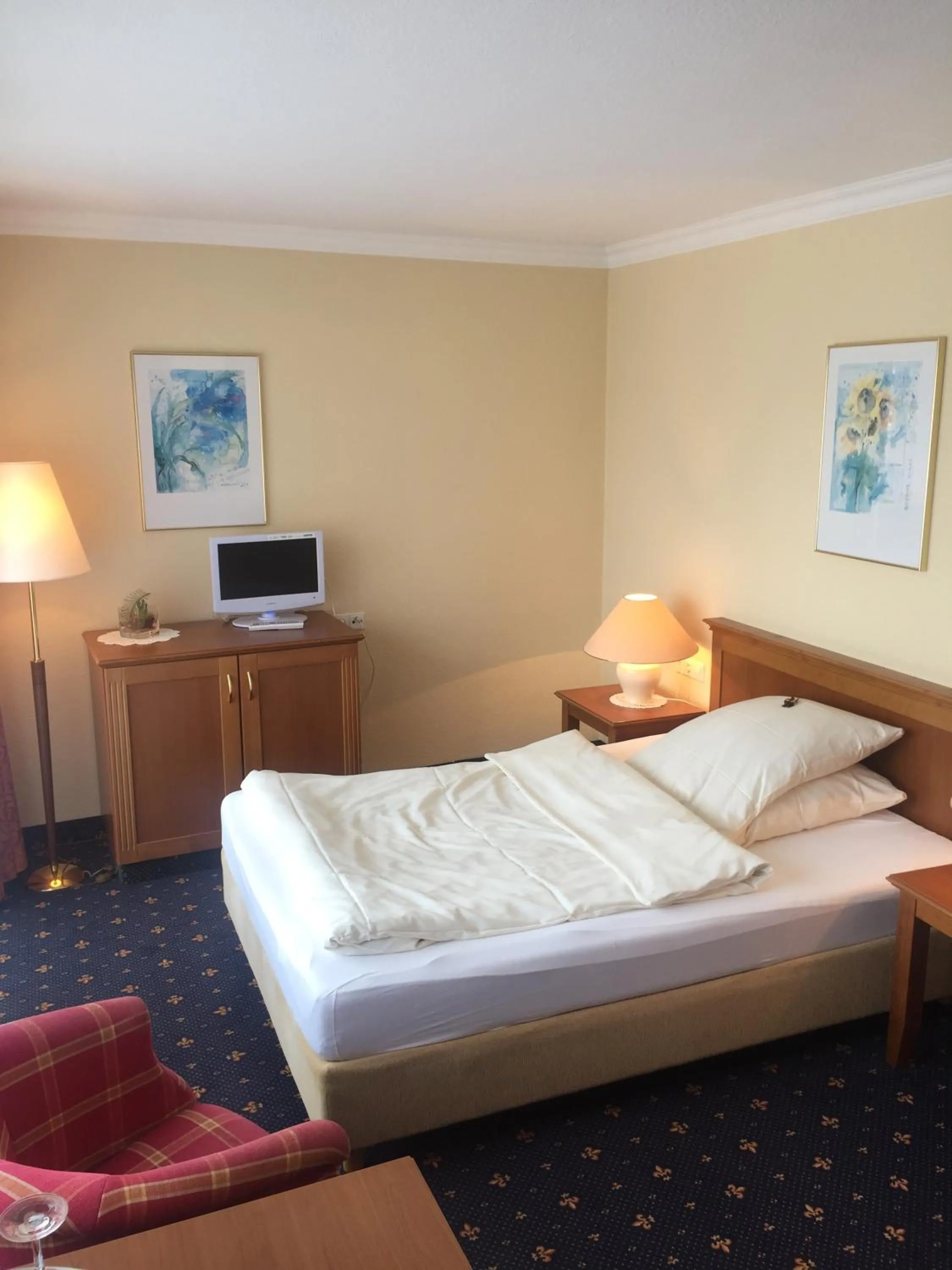 Photo of the whole room, Bed in Holskenbänd