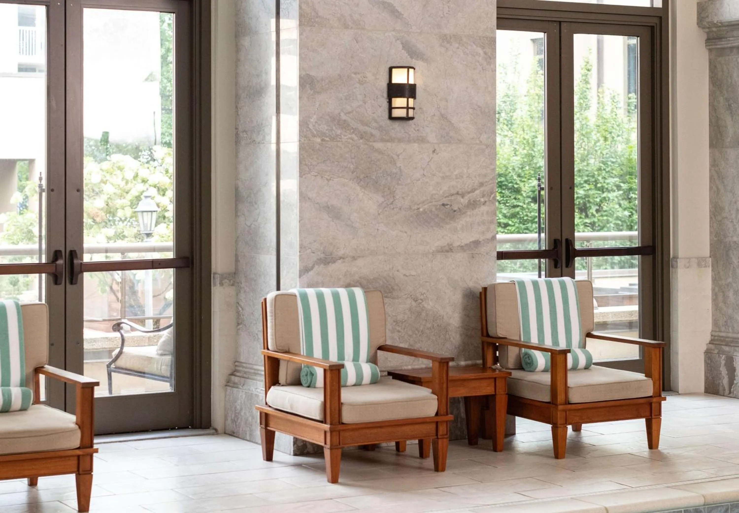 Pool view in Waldorf Astoria Atlanta Buckhead