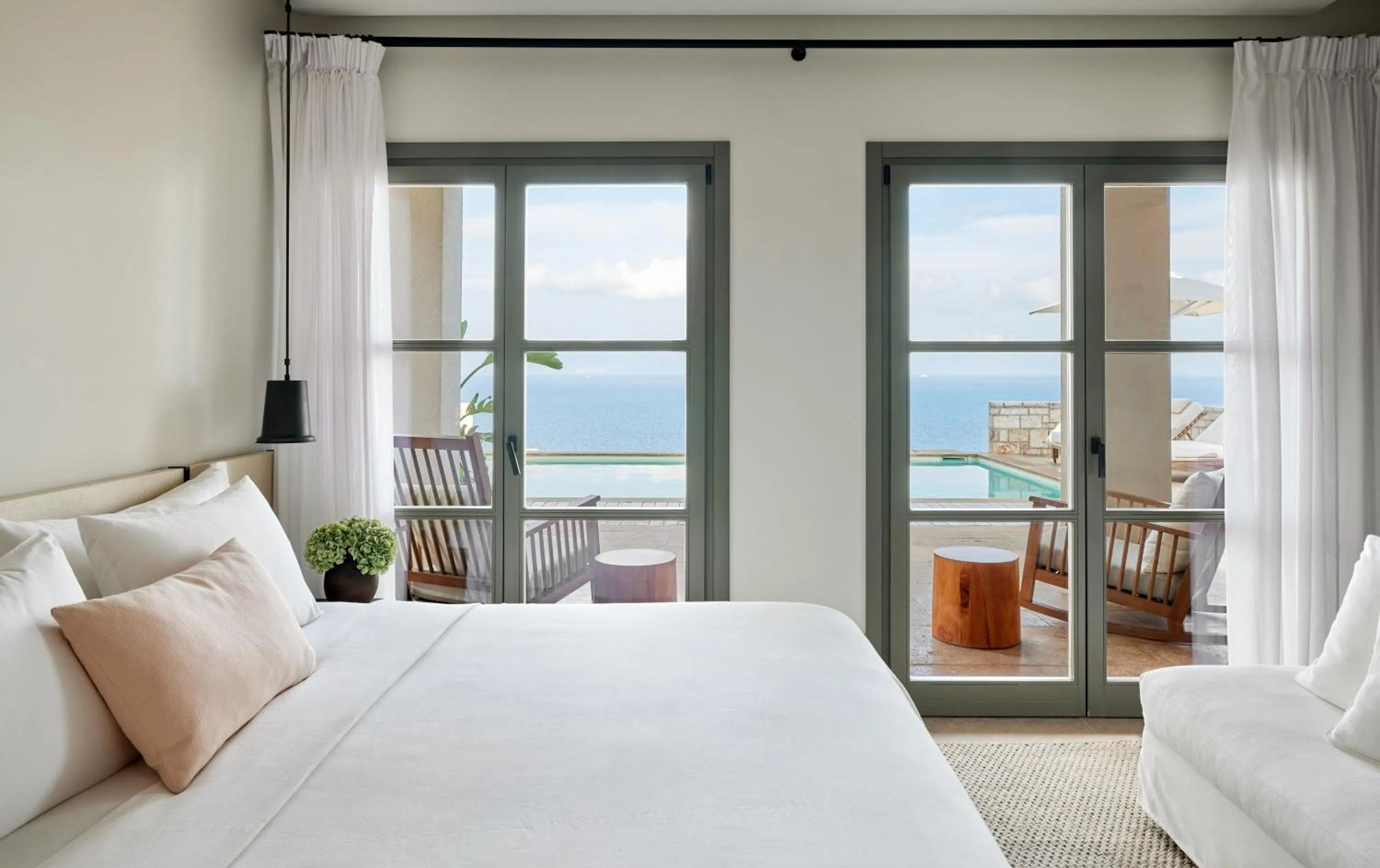 View (from property/room), Bed in Angsana Corfu Resort & Spa