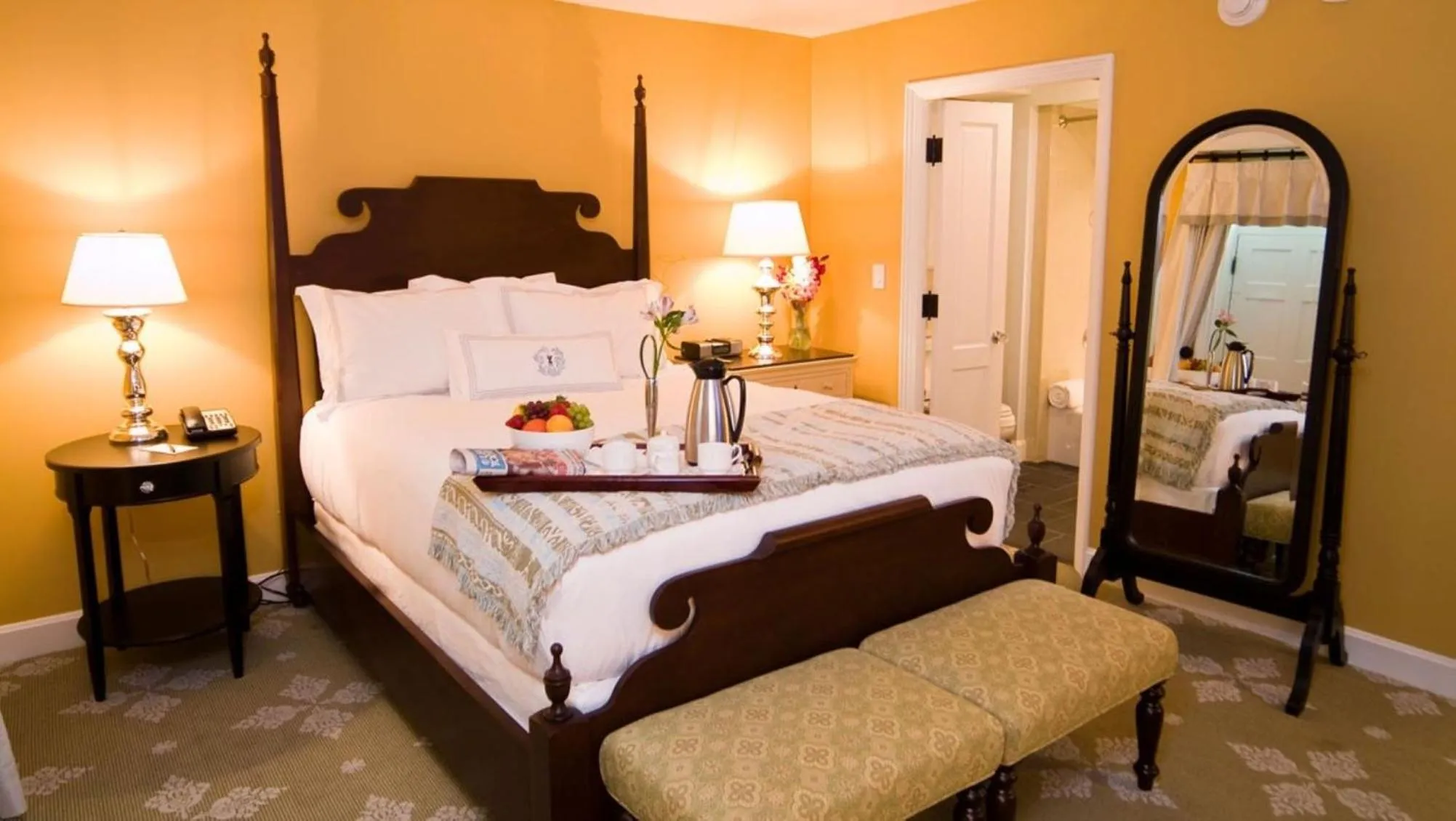 Bedroom, Bed in Omni Bedford Springs Resort & Spa